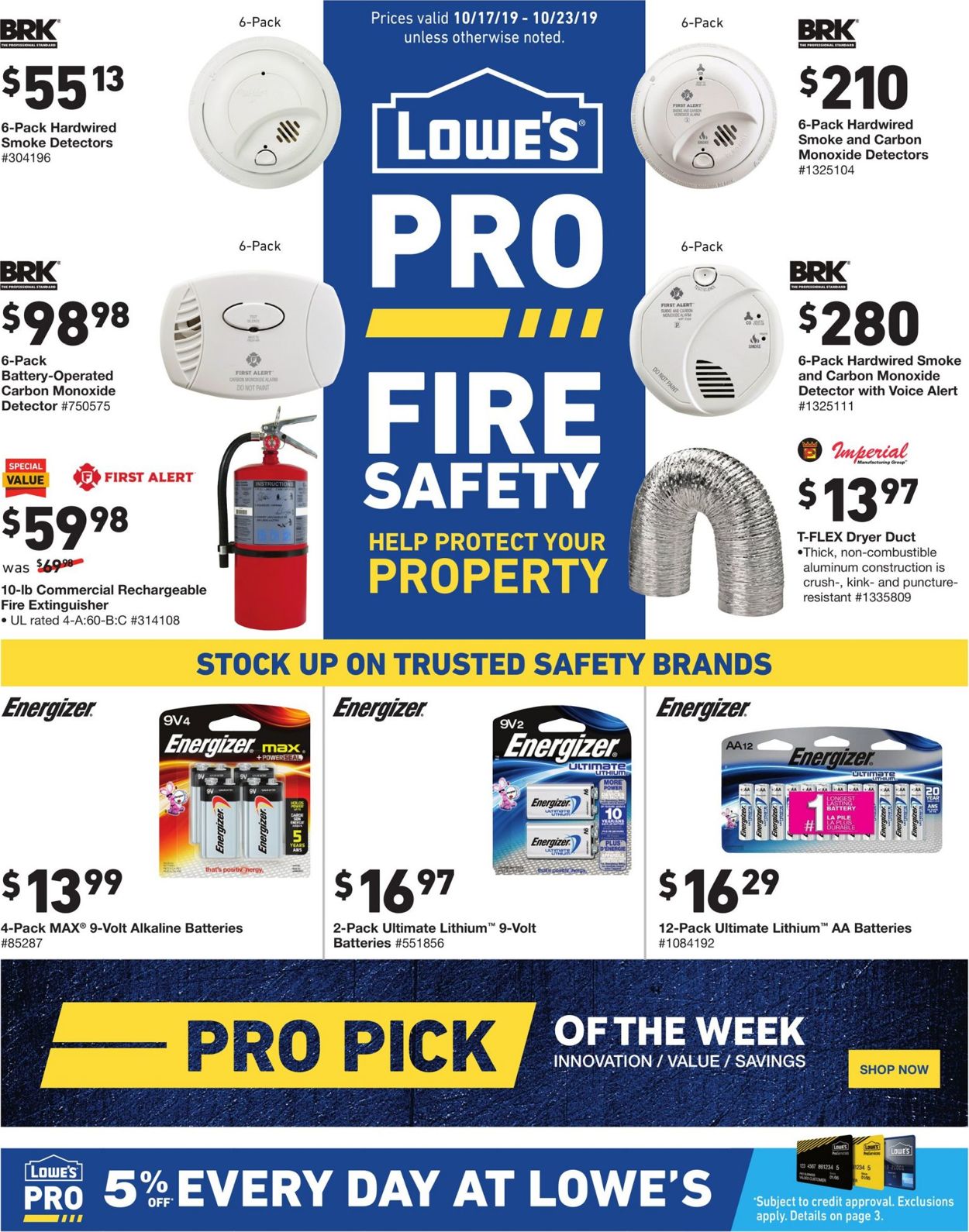 Catalogue Lowe's from 10/17/2019