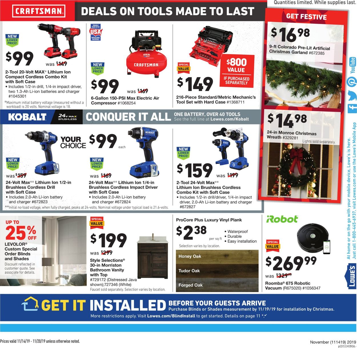 Lowe&#39;s - Black Friday Ad 2019 Current weekly ad 11/14 - 11/20/2019 [13] - 0