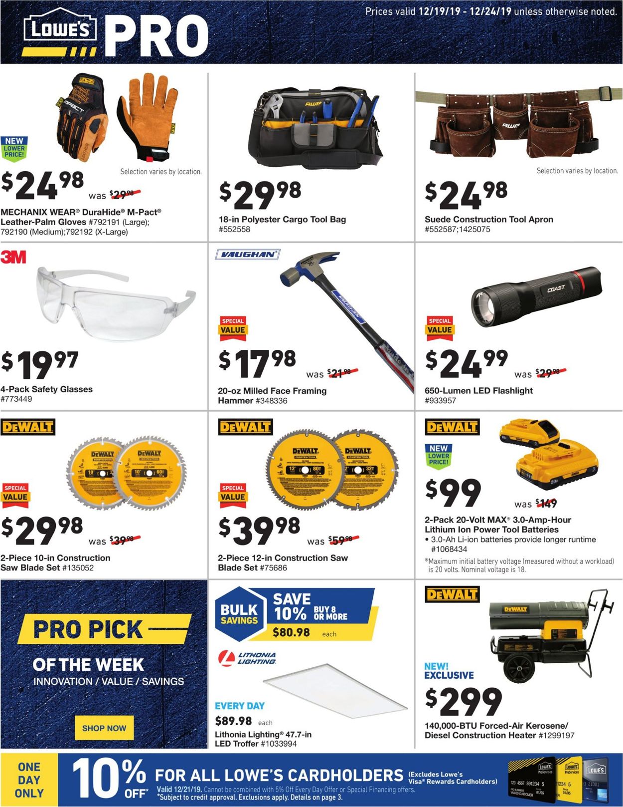 Catalogue Lowe's from 12/19/2019