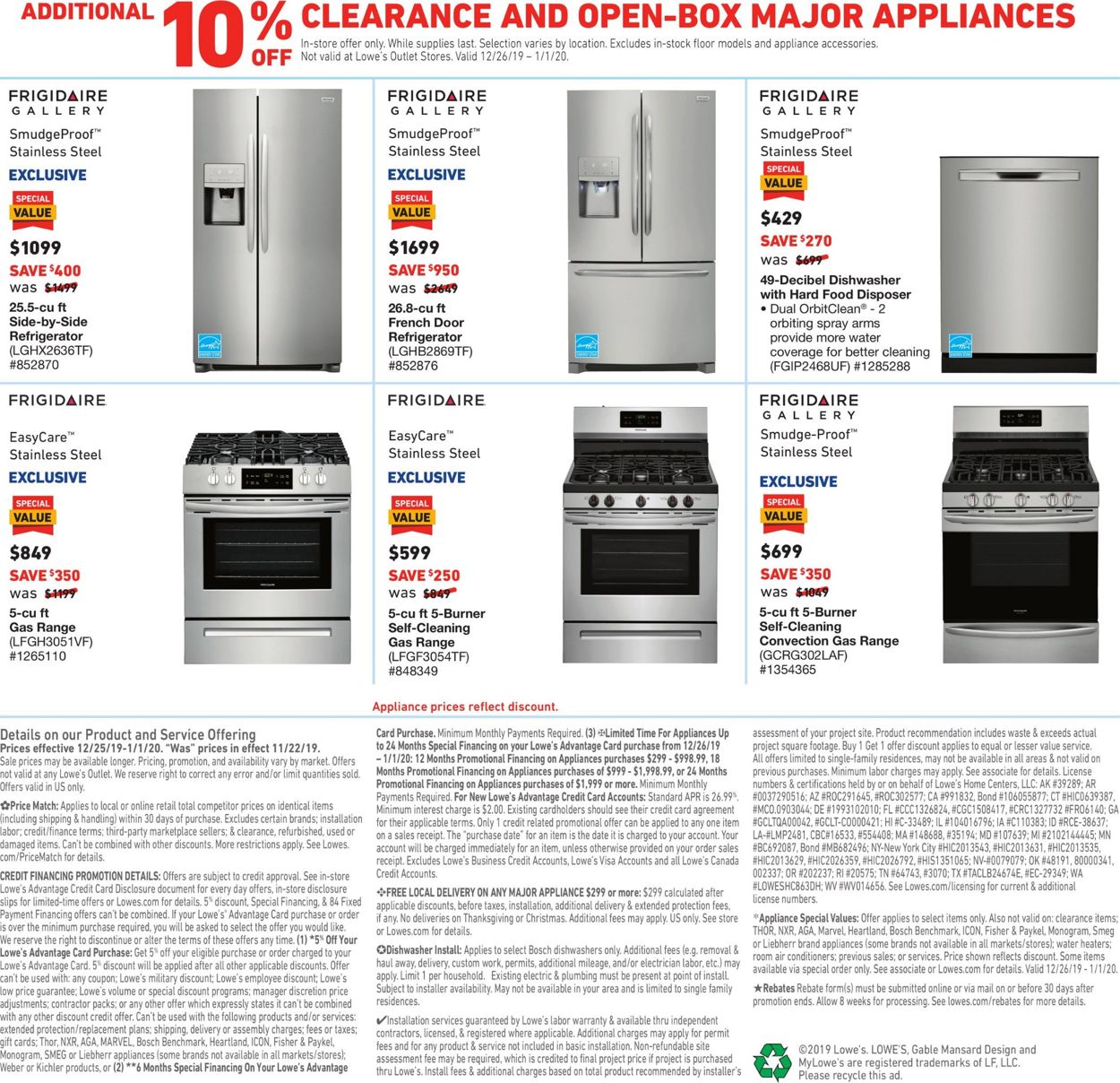 Catalogue Lowe's - New Year's Ad 2019/2020 from 12/25/2019