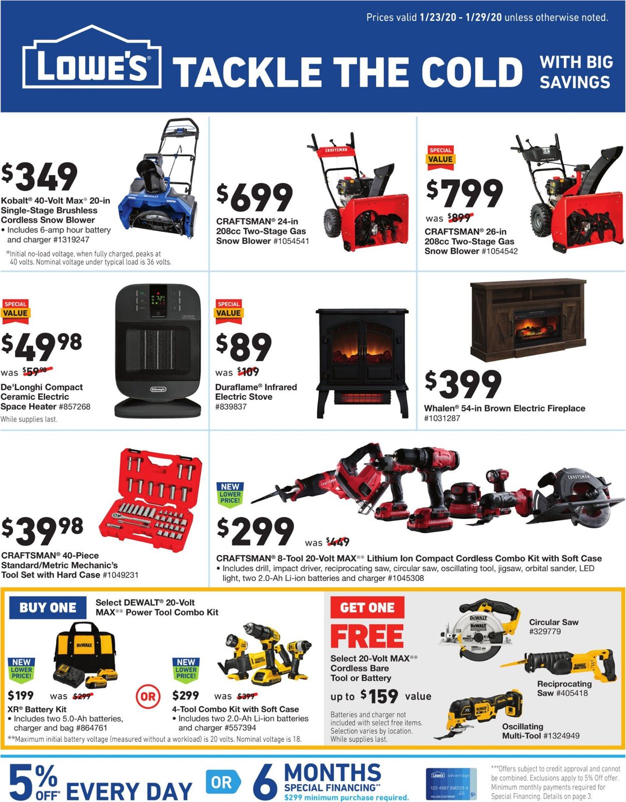 Catalogue Lowe's from 01/23/2020