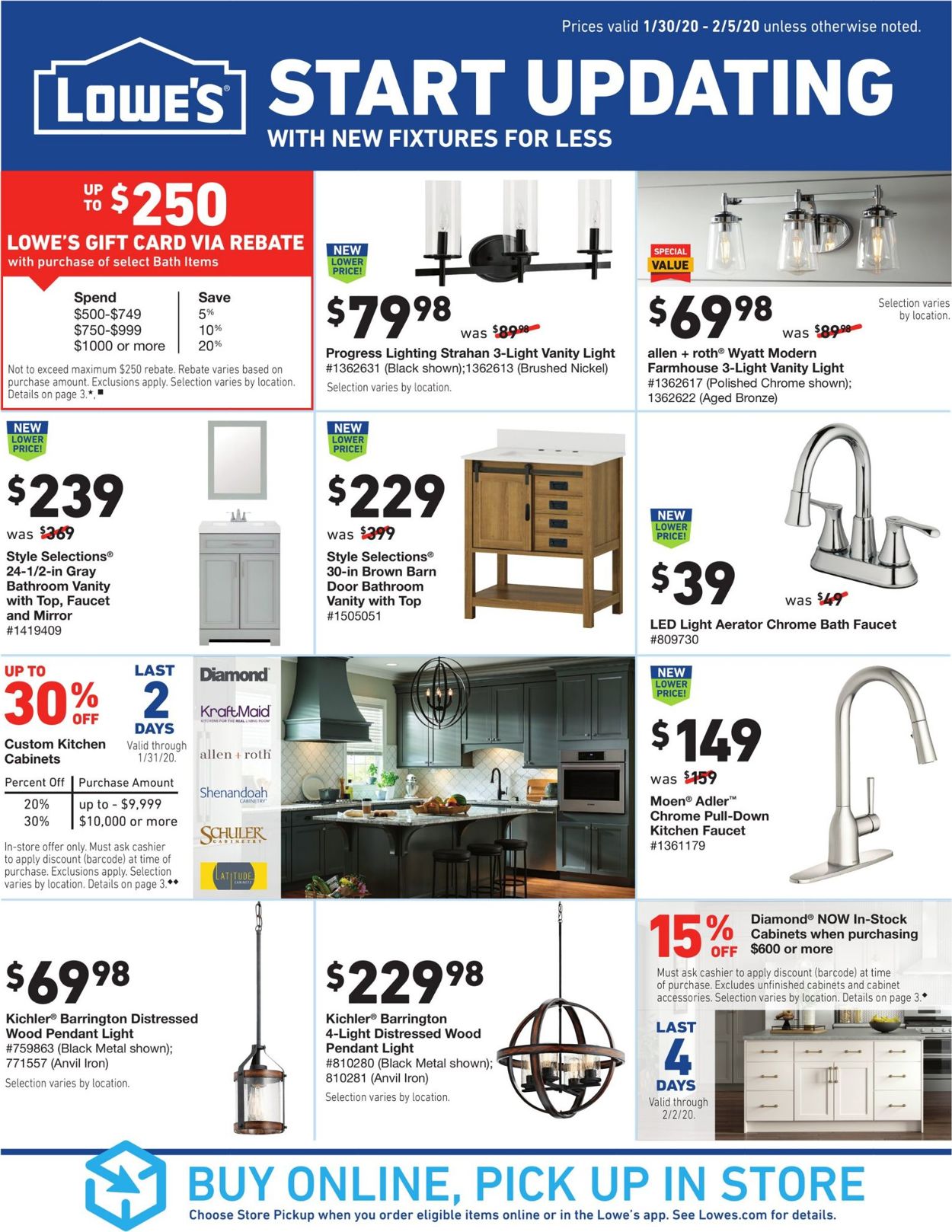 Catalogue Lowe's from 01/30/2020