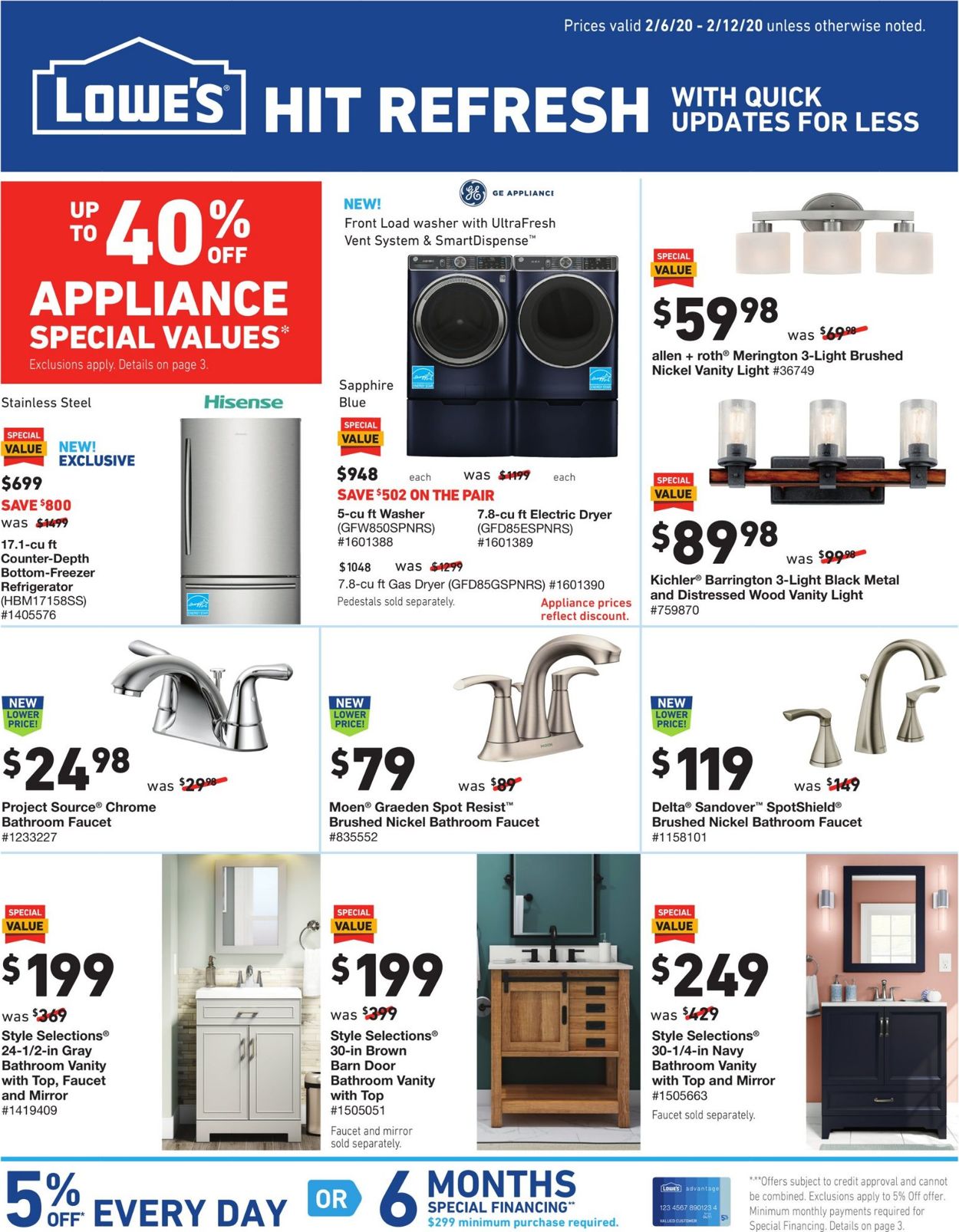 Catalogue Lowe's from 02/06/2020