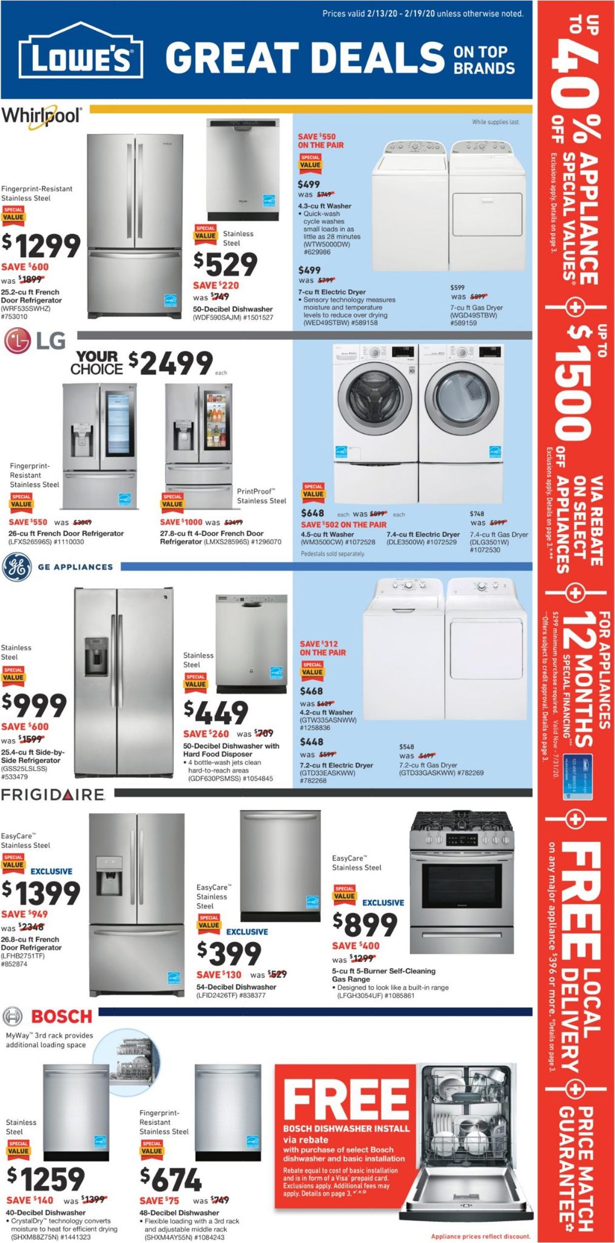 Catalogue Lowe's from 02/13/2020