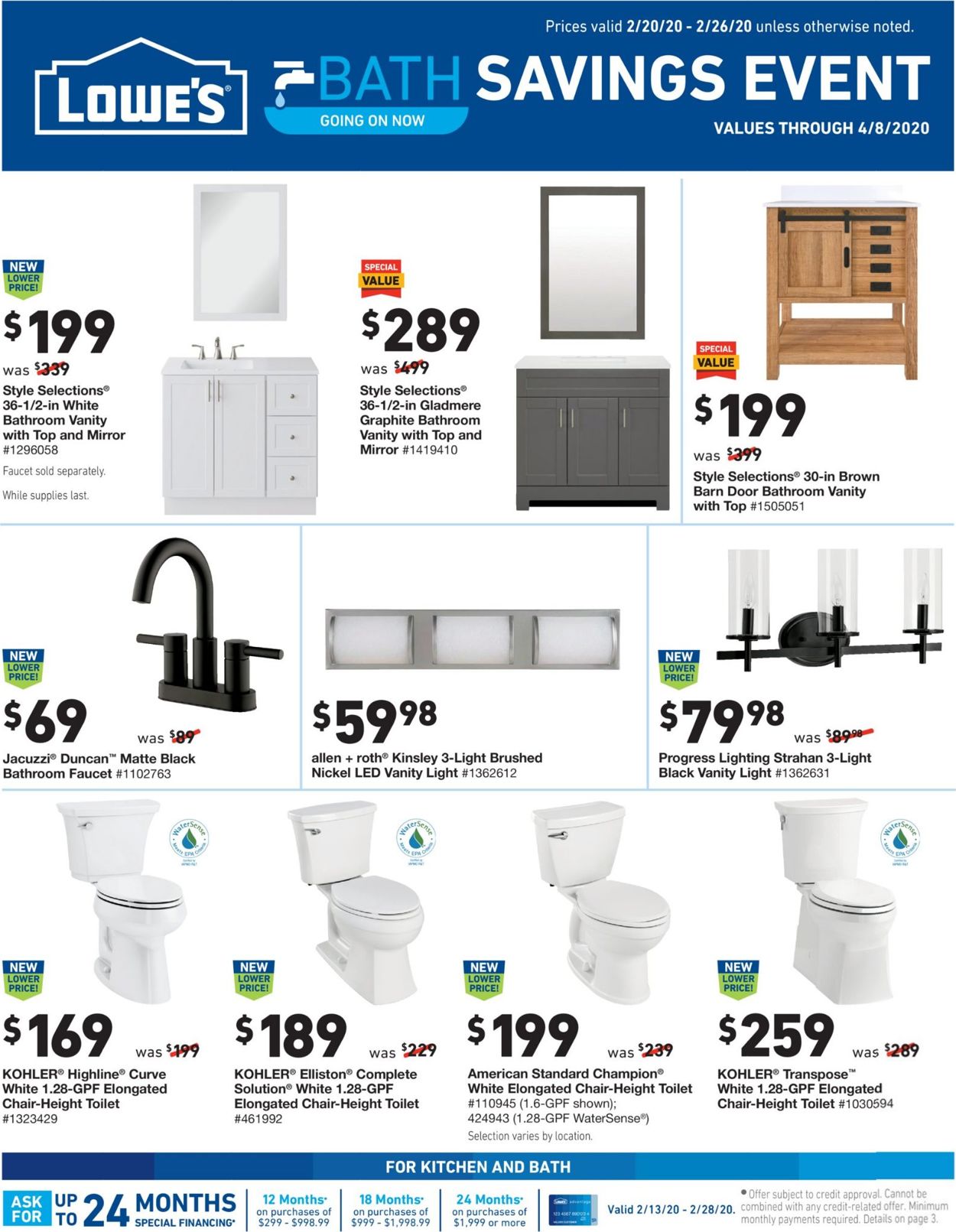 Catalogue Lowe's from 02/20/2020
