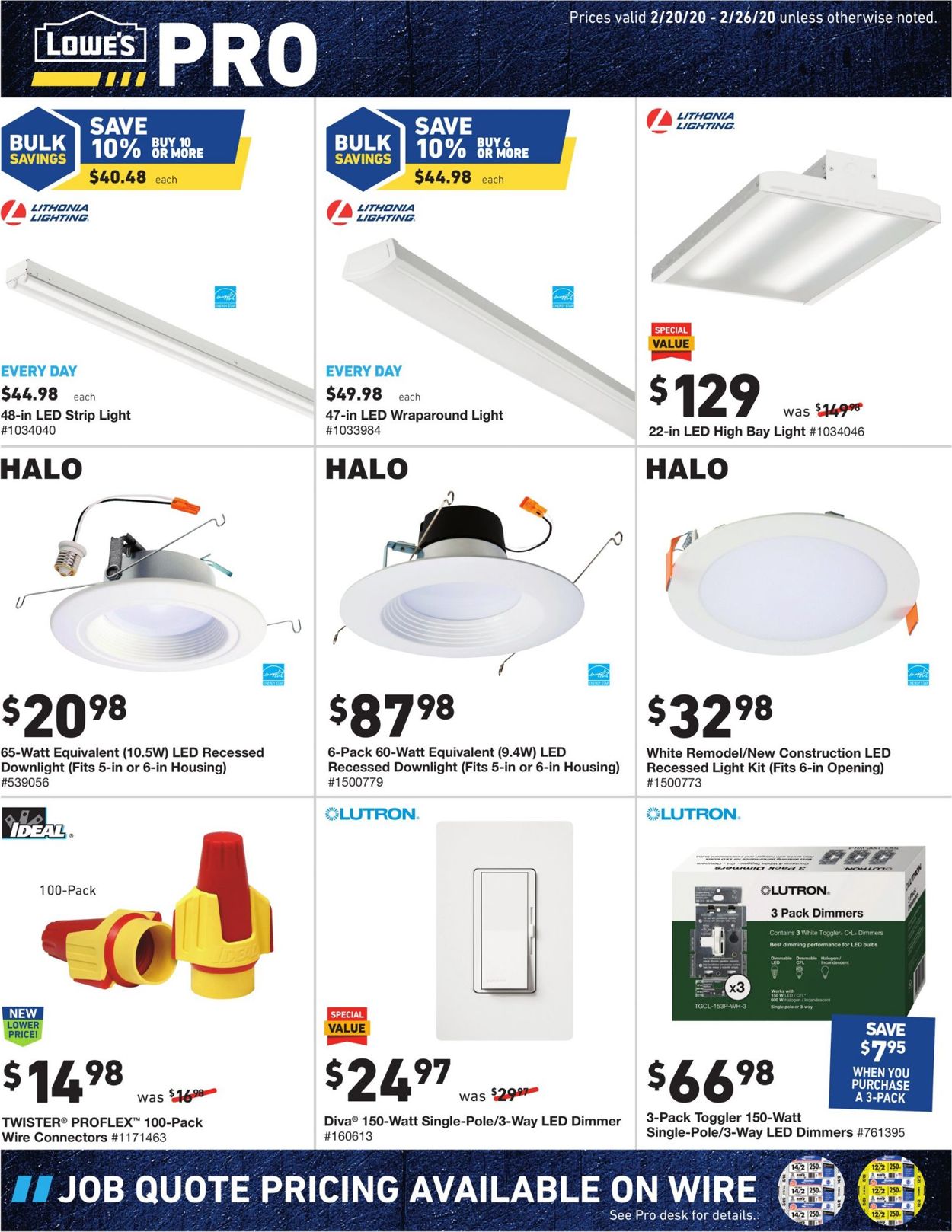 Catalogue Lowe's from 02/20/2020