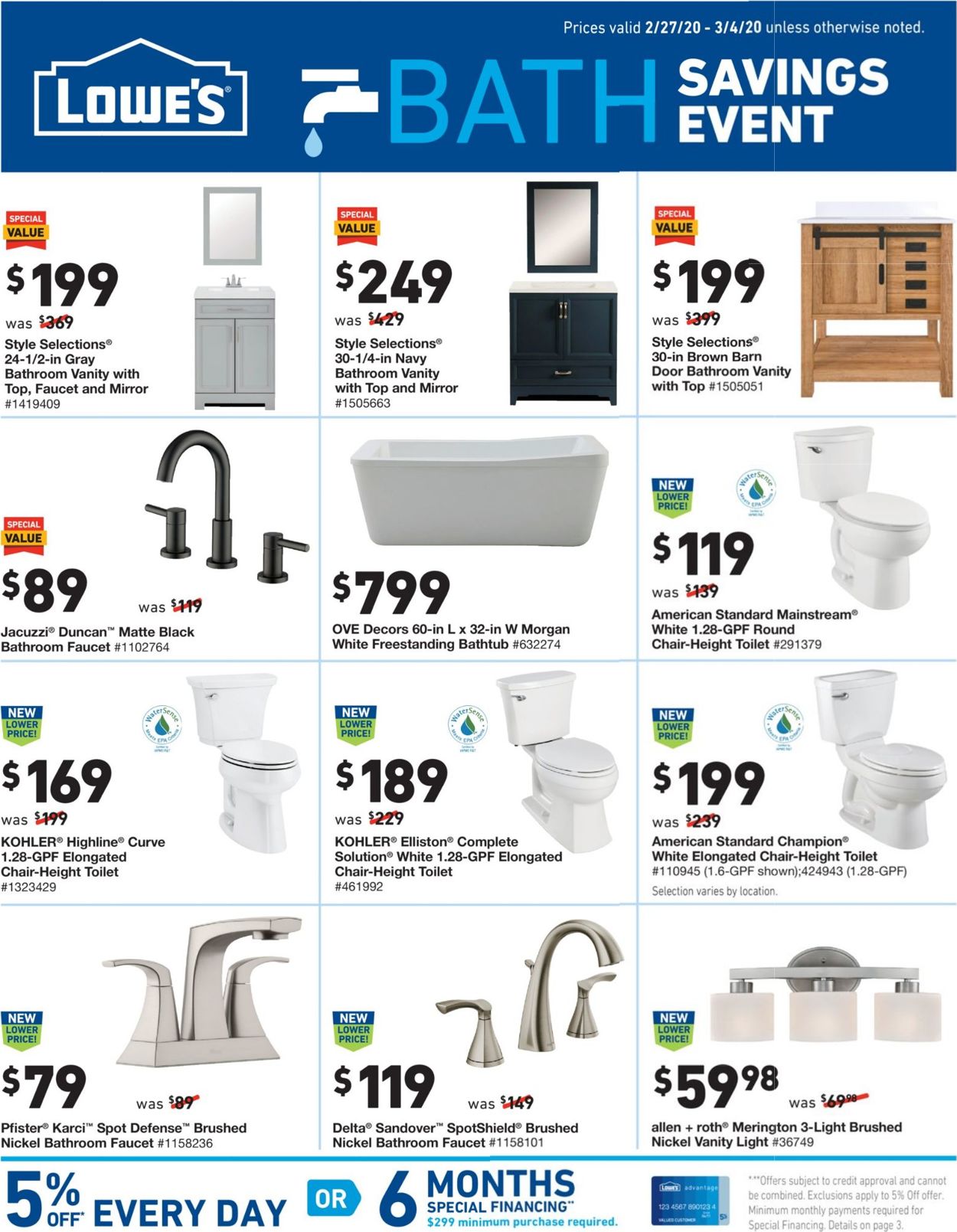 Catalogue Lowe's from 02/27/2020