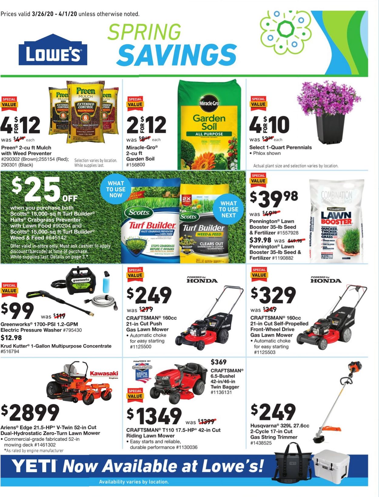 Catalogue Lowe's from 03/26/2020
