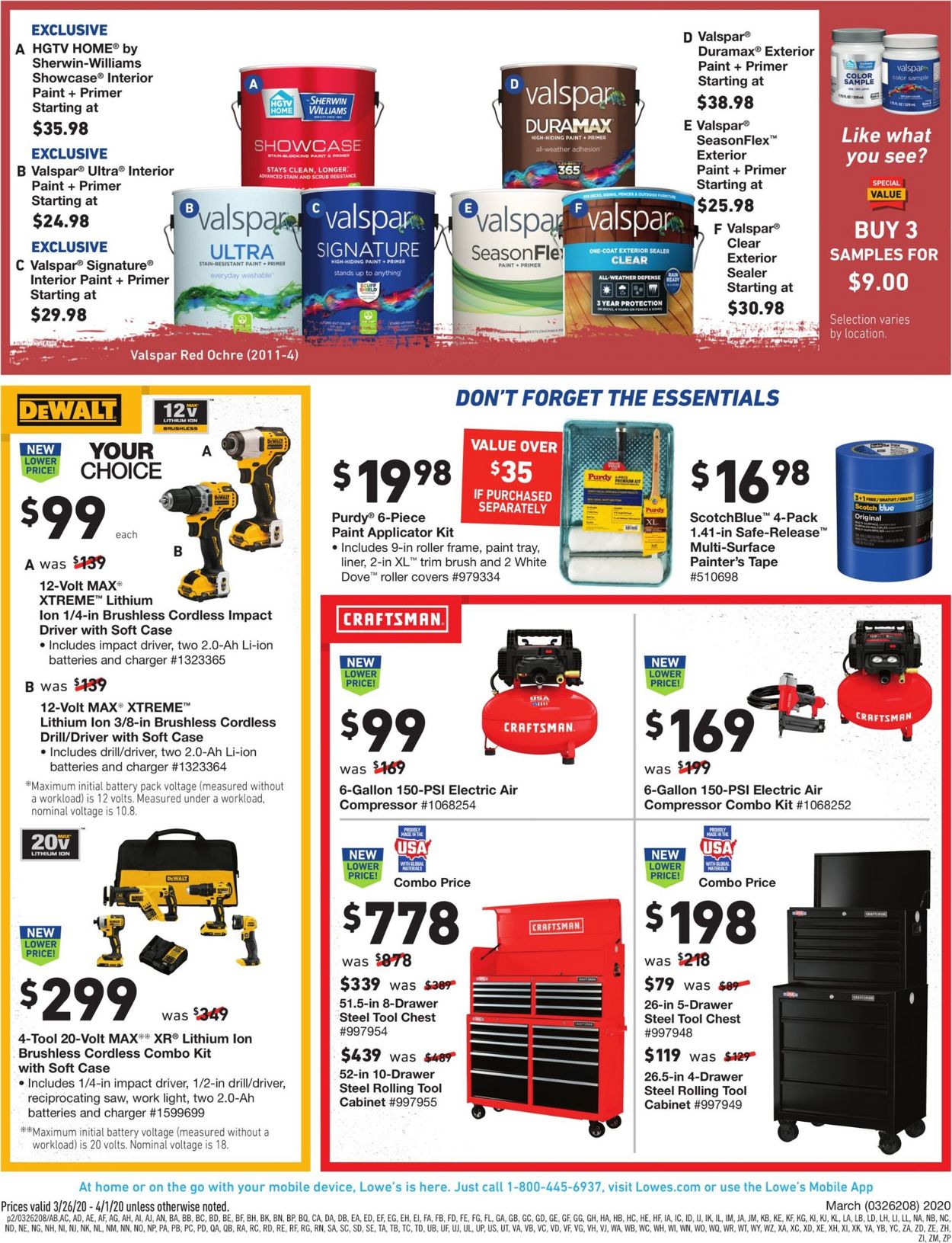 Catalogue Lowe's from 03/26/2020