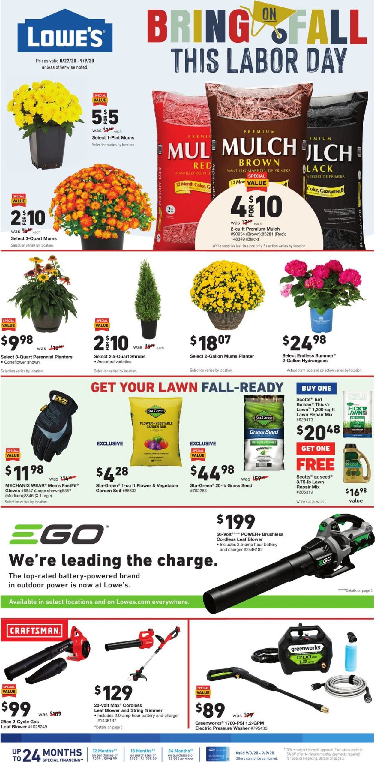 Catalogue Lowe's from 08/27/2020