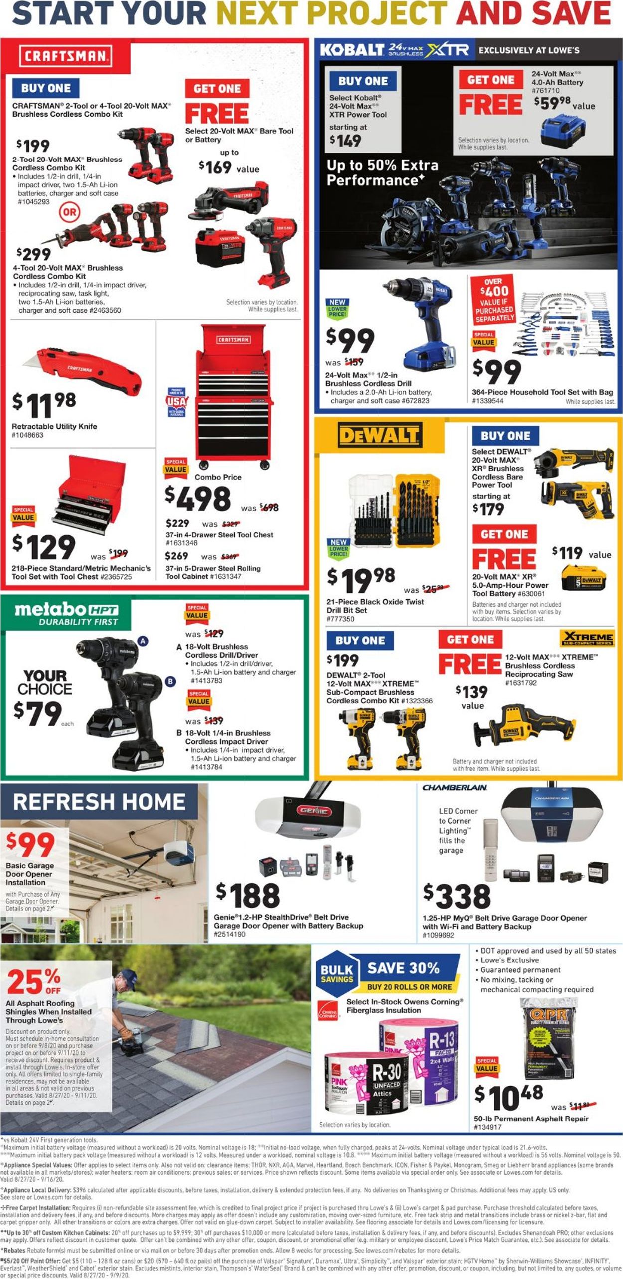 Catalogue Lowe's from 08/27/2020