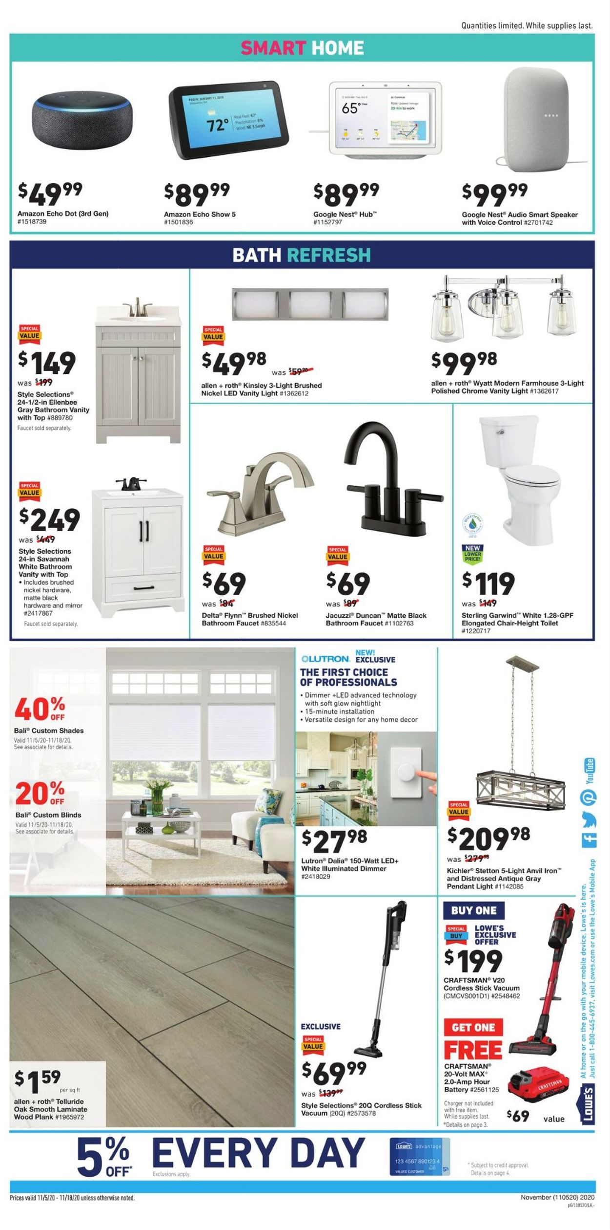 Catalogue Lowe's from 11/05/2020