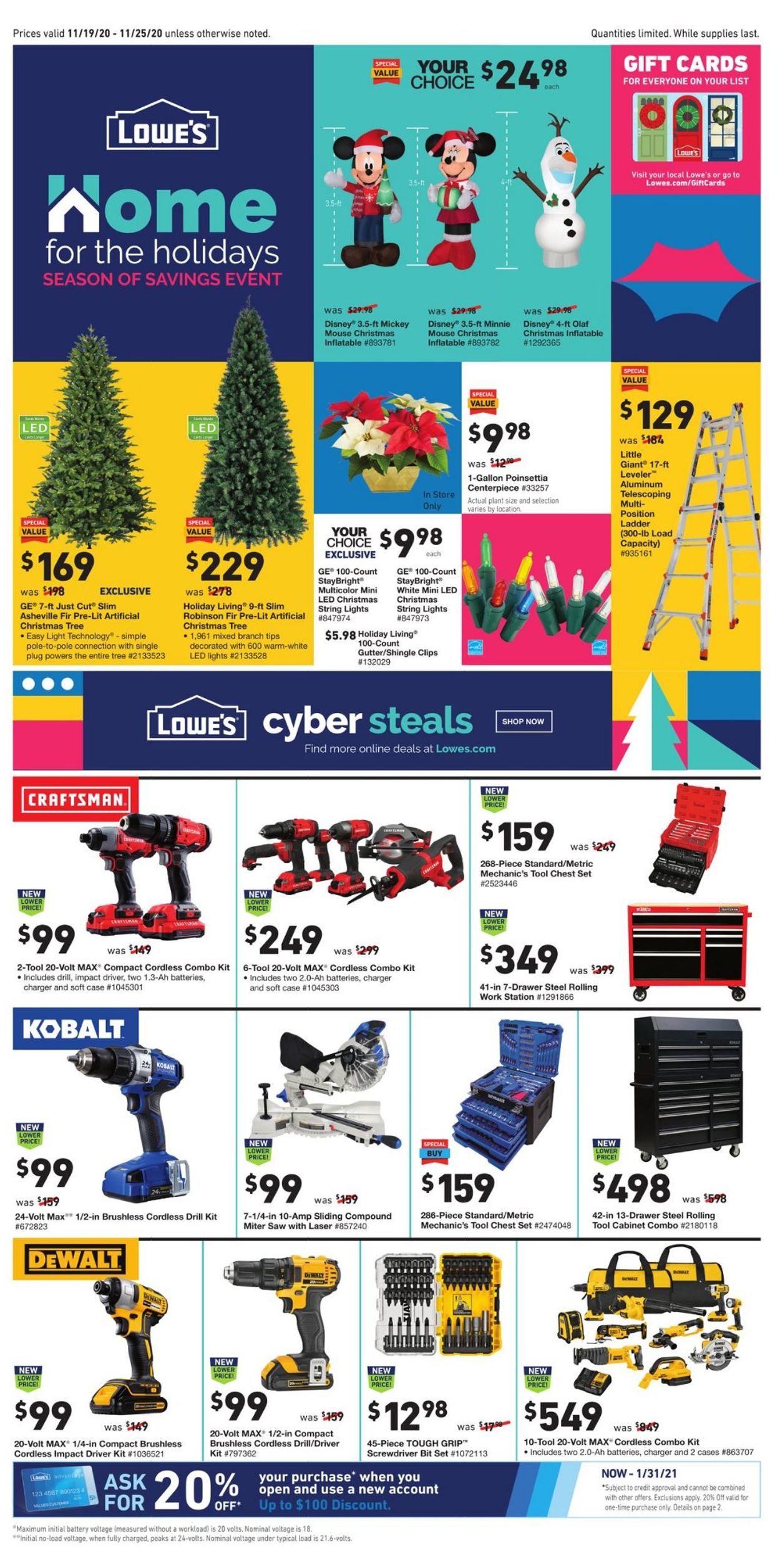 Catalogue Lowe's Holidays 2020 from 11/19/2020