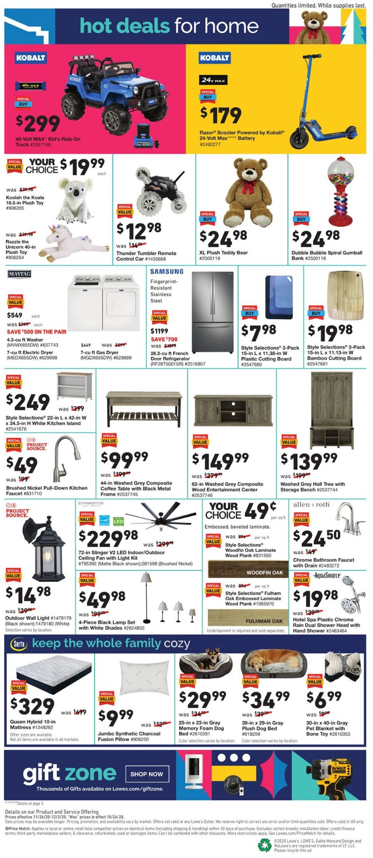Catalogue Lowe's Black Friday 2020 from 11/26/2020