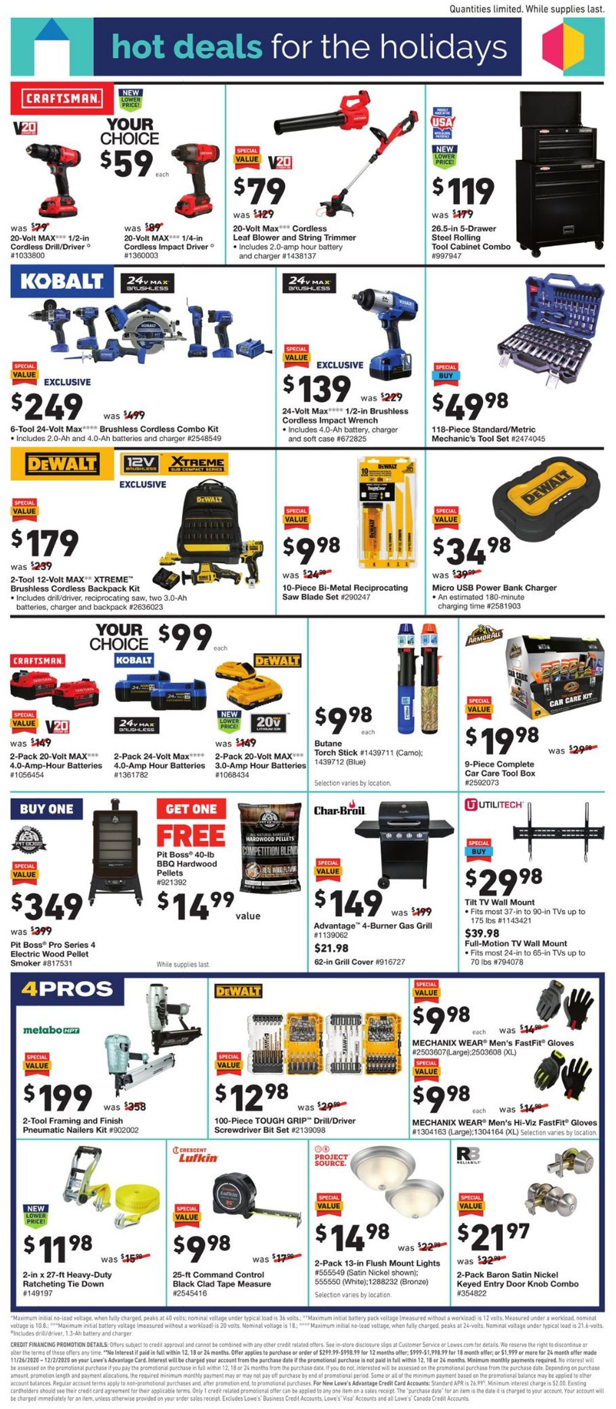 Catalogue Lowe's Black Friday 2020 from 11/26/2020