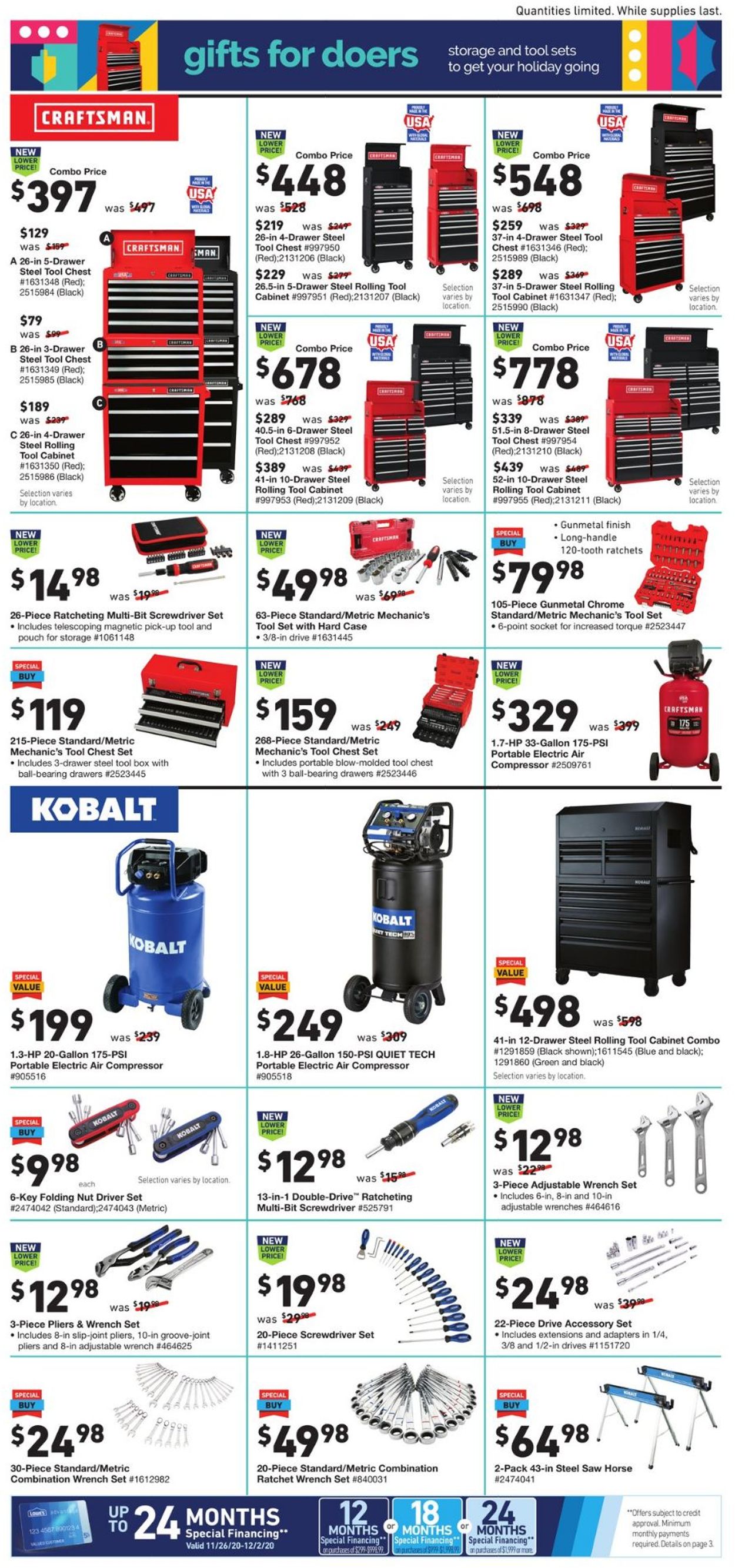 Catalogue Lowe's Black Friday 2020 from 11/26/2020