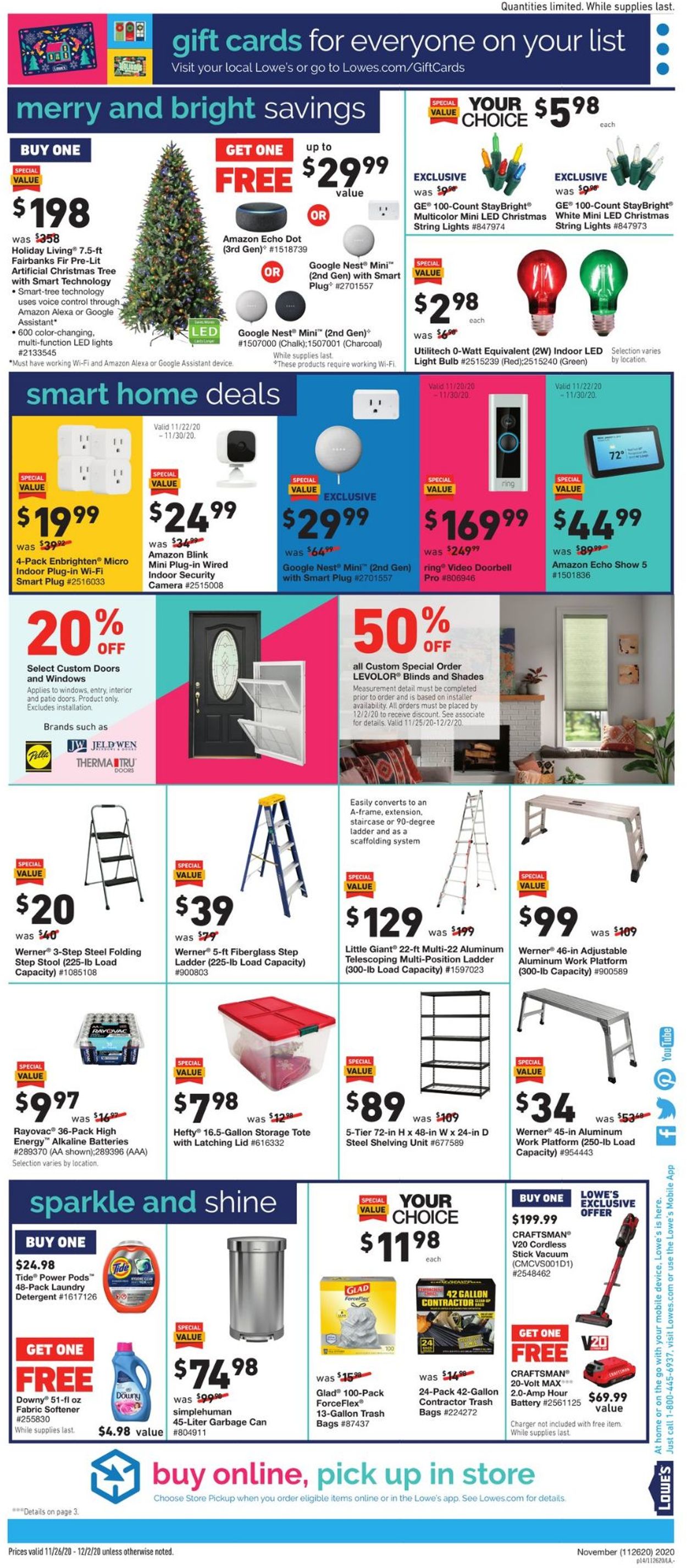 Catalogue Lowe's Black Friday 2020 from 11/26/2020