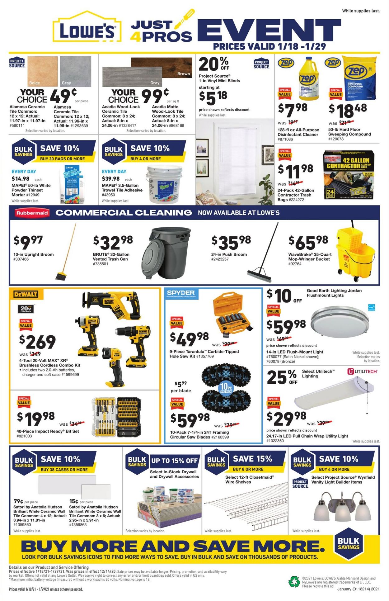 Catalogue Lowe's from 01/18/2021