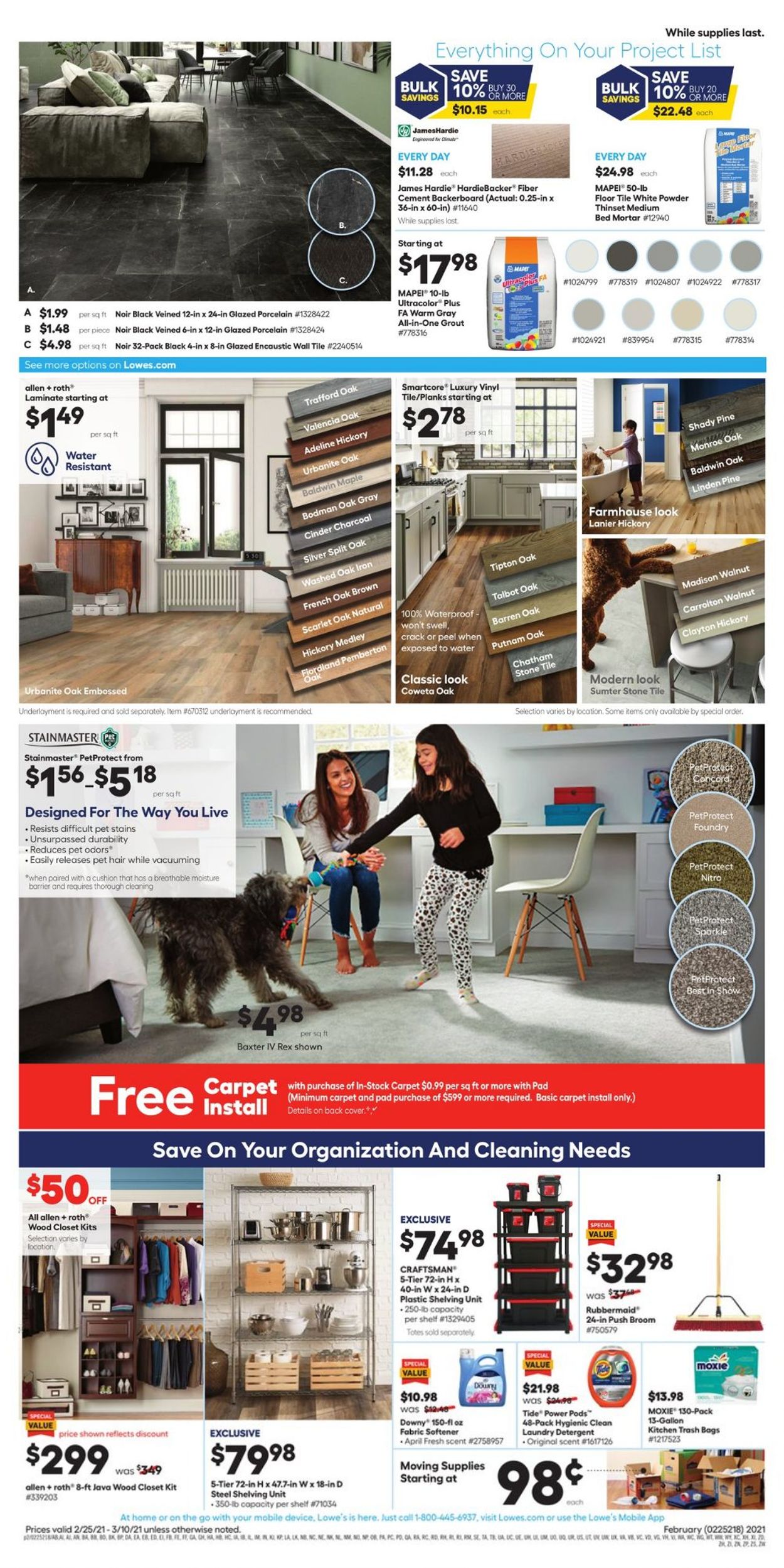 Catalogue Lowe's from 02/25/2021