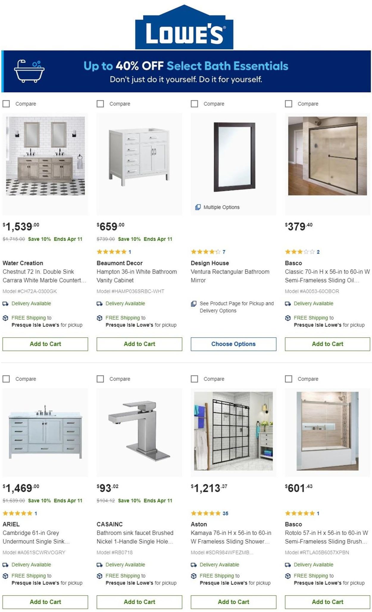 Catalogue Lowe's from 03/29/2021