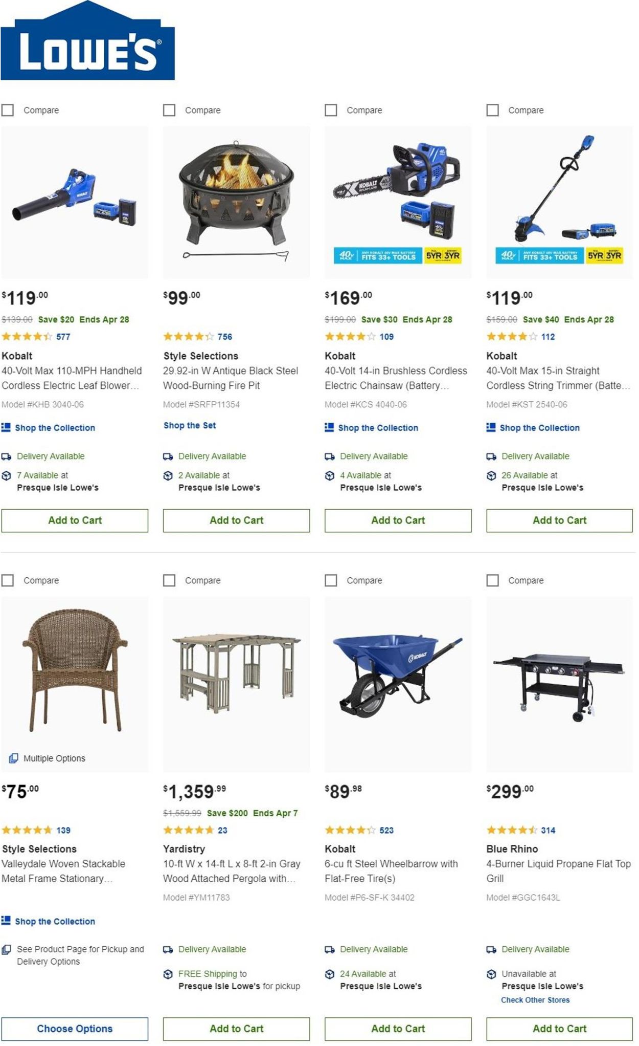 Catalogue Lowe's from 04/05/2021