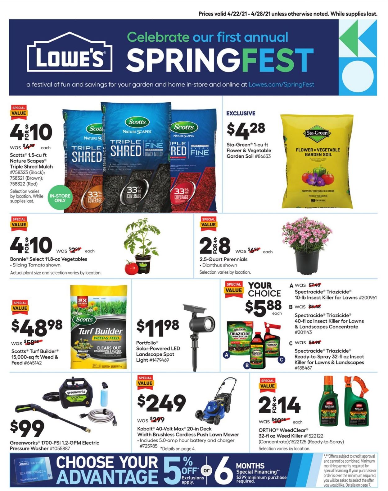 Catalogue Lowe's from 04/22/2021