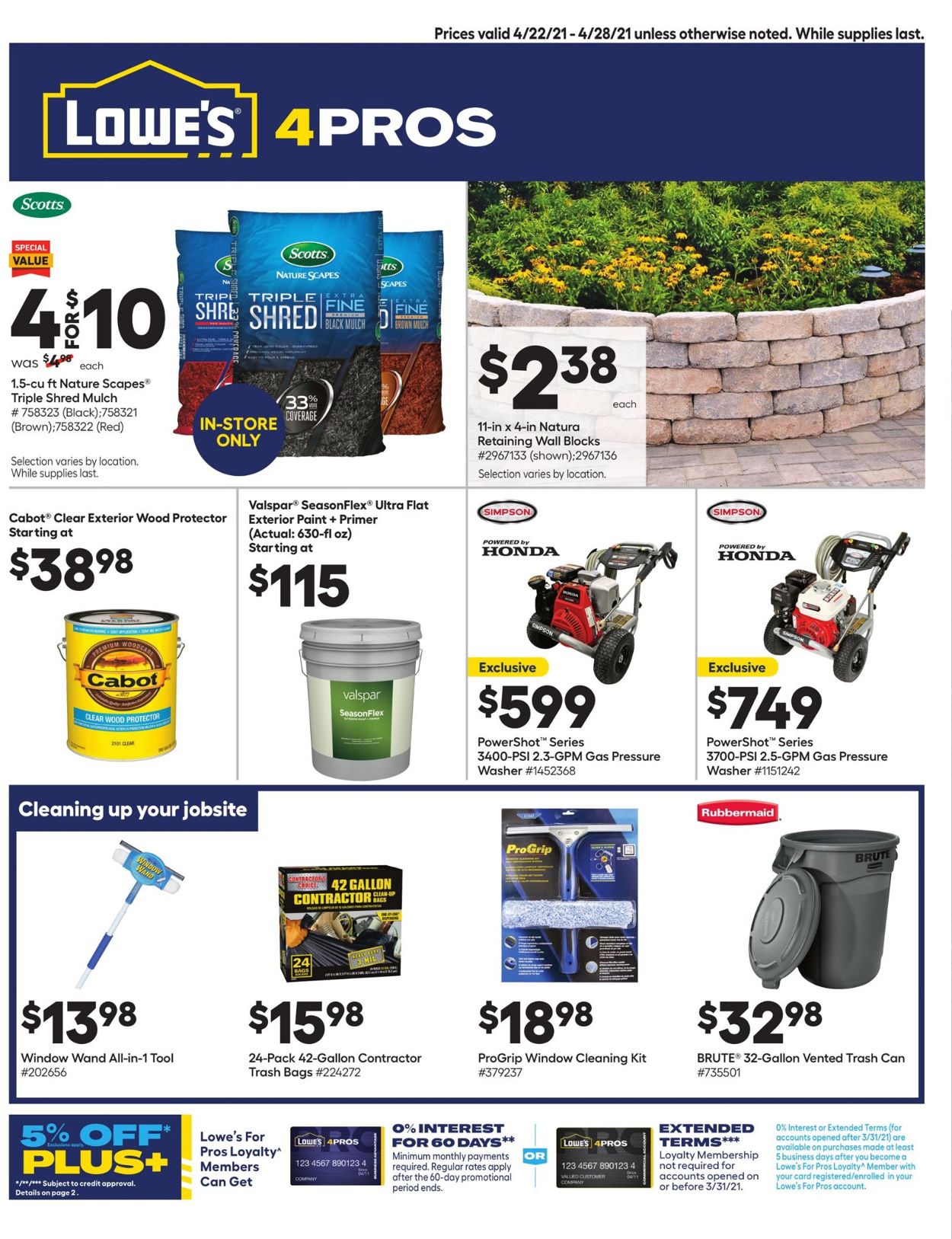 Lowe's Current weekly ad 04/22 04/28/2021