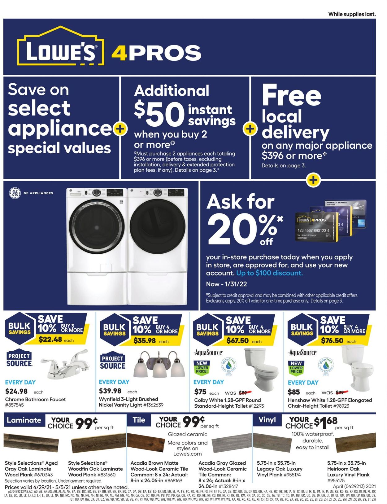 Catalogue Lowe's from 04/29/2021