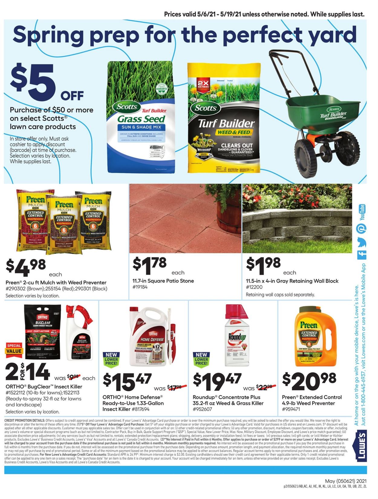 Catalogue Lowe's from 05/06/2021