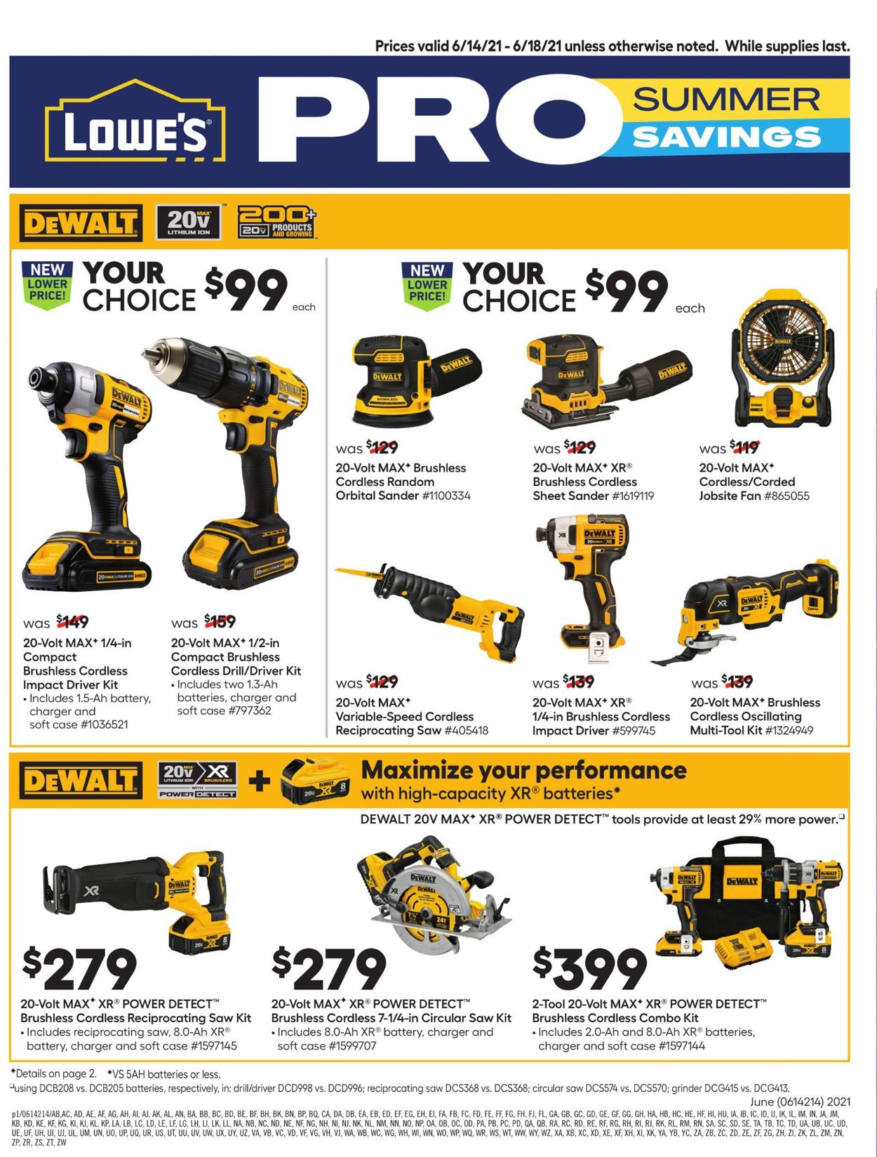 Catalogue Lowe's from 06/14/2021