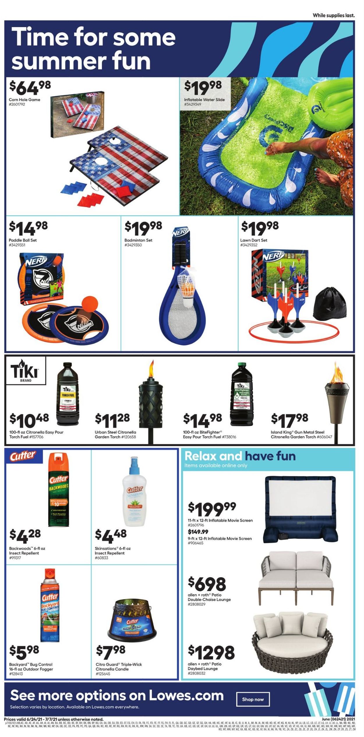 Catalogue Lowe's from 06/24/2021