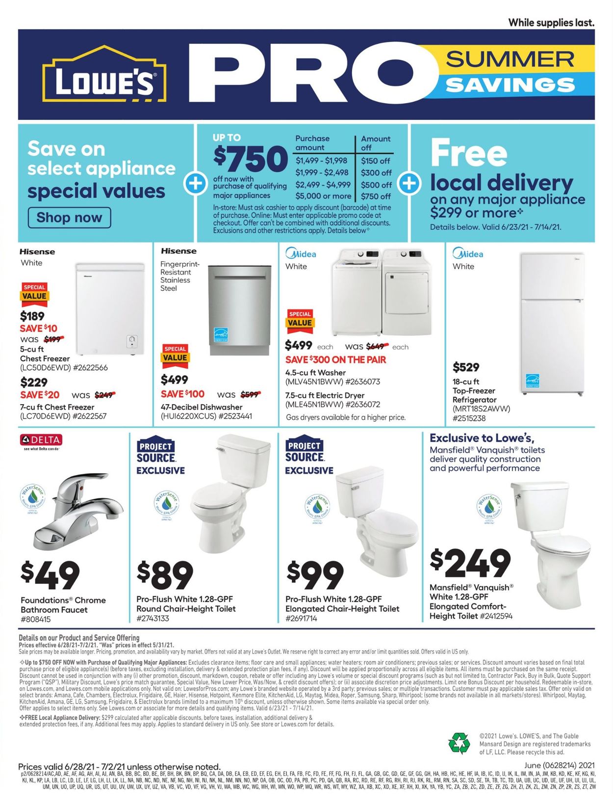Catalogue Lowe's from 06/28/2021