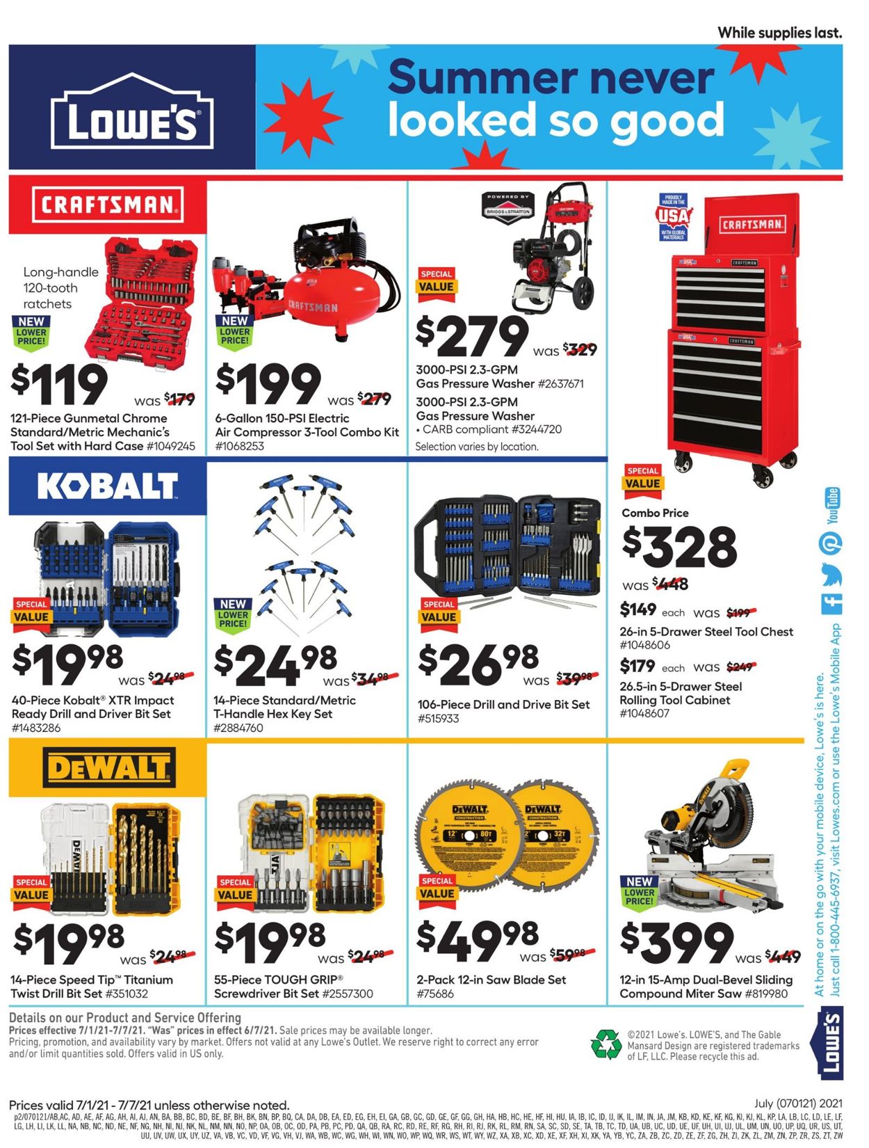 Catalogue Lowe's from 07/01/2021