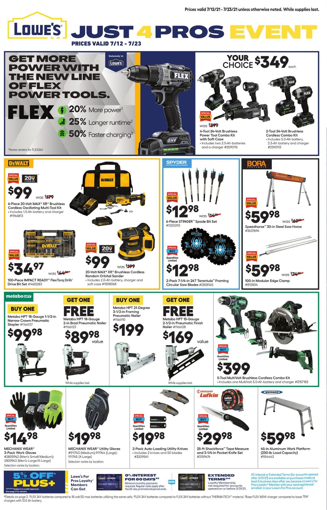 Catalogue Lowe's from 07/12/2021