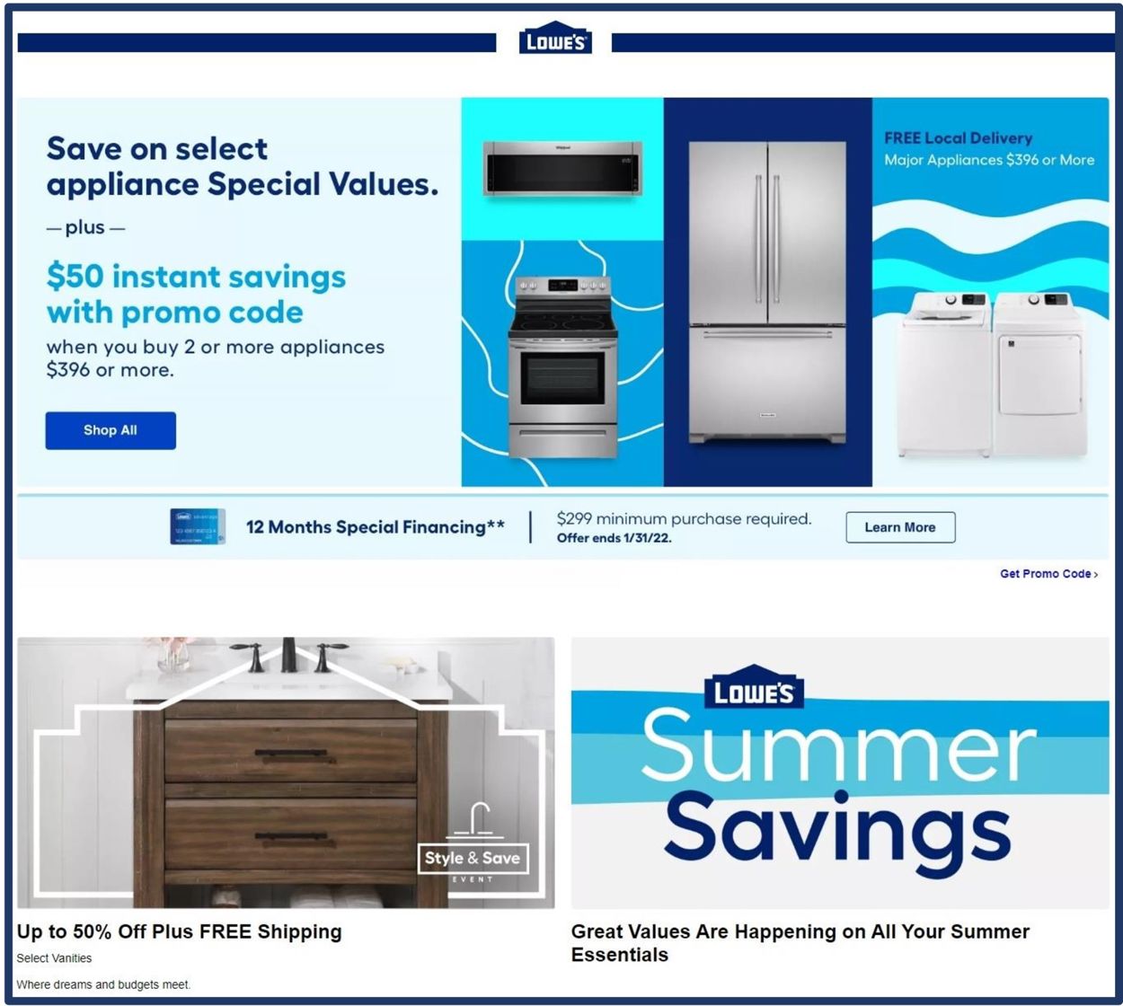 Catalogue Lowe's from 07/24/2021