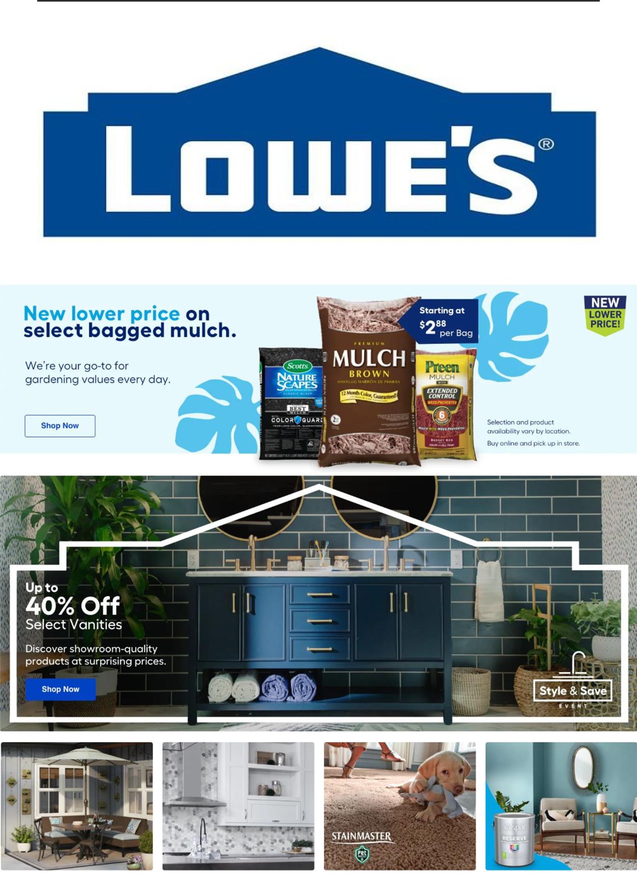 Catalogue Lowe's from 08/14/2021