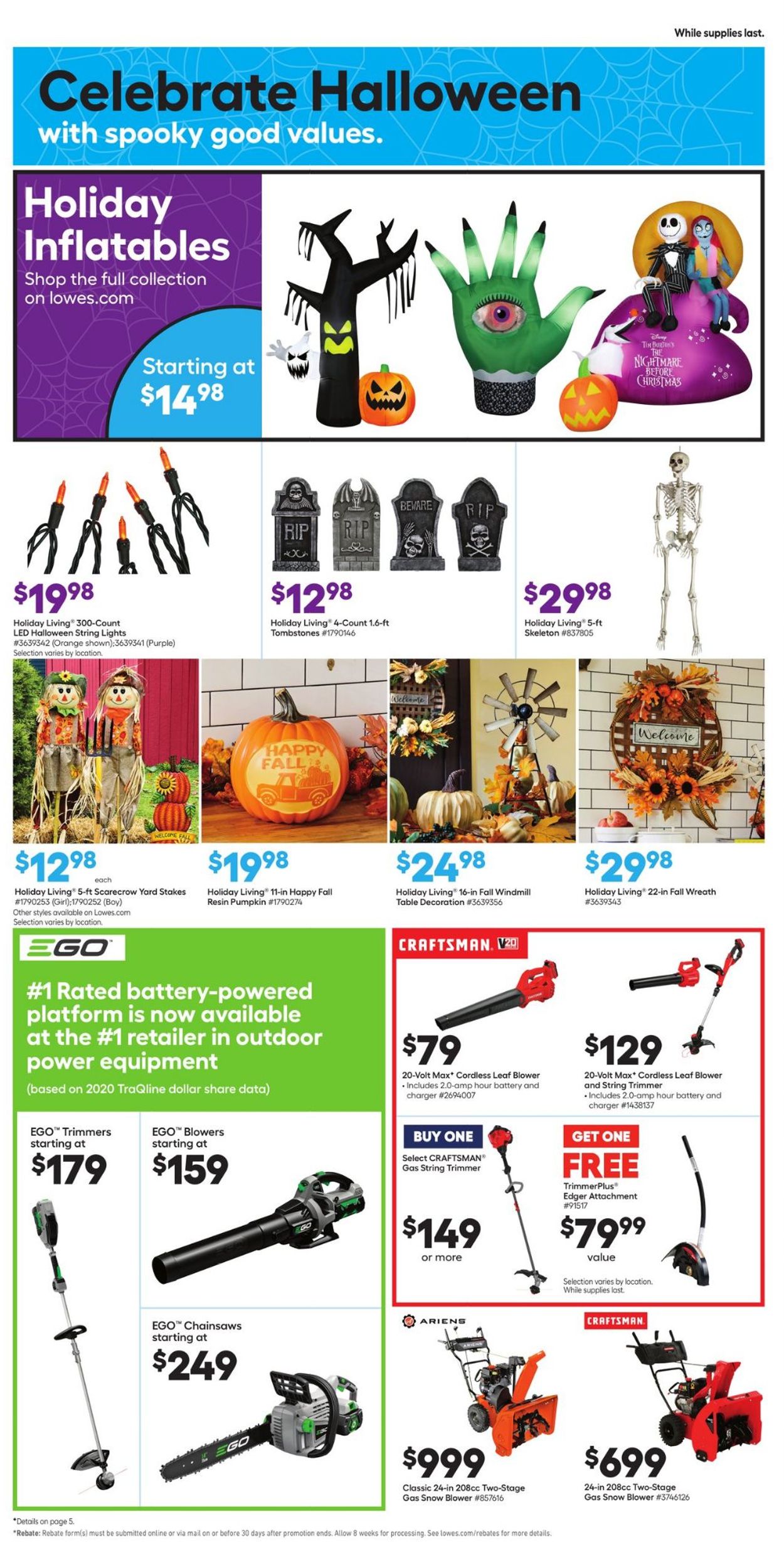 Catalogue Lowe's from 09/02/2021