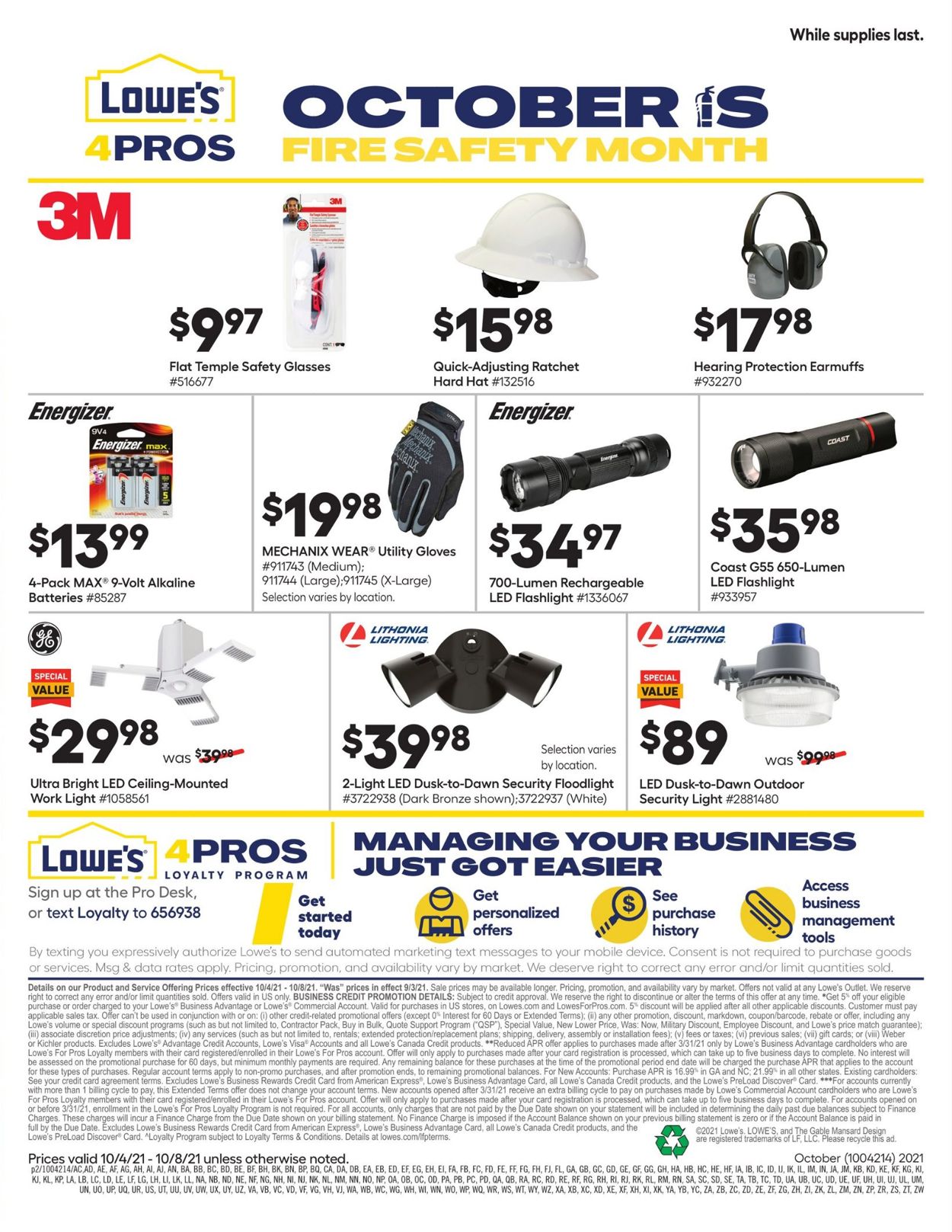 Catalogue Lowe's from 10/04/2021