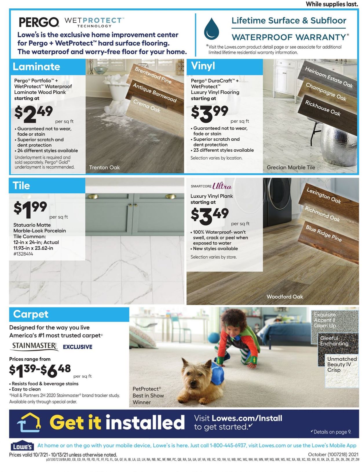 Catalogue Lowe's from 10/07/2021