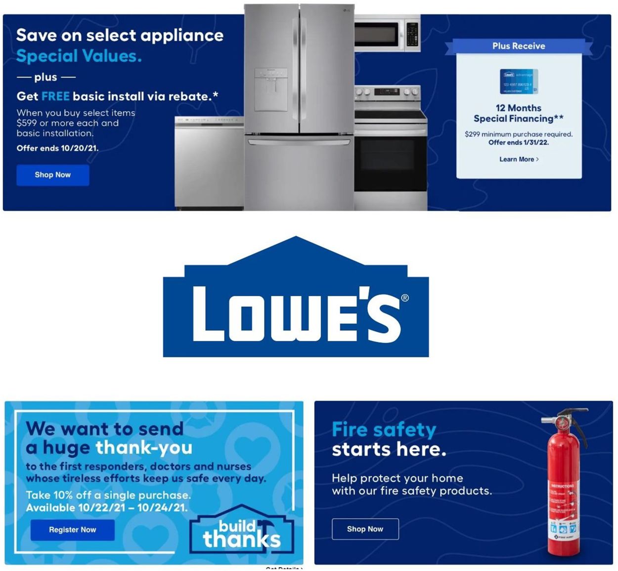Catalogue Lowe's from 10/18/2021