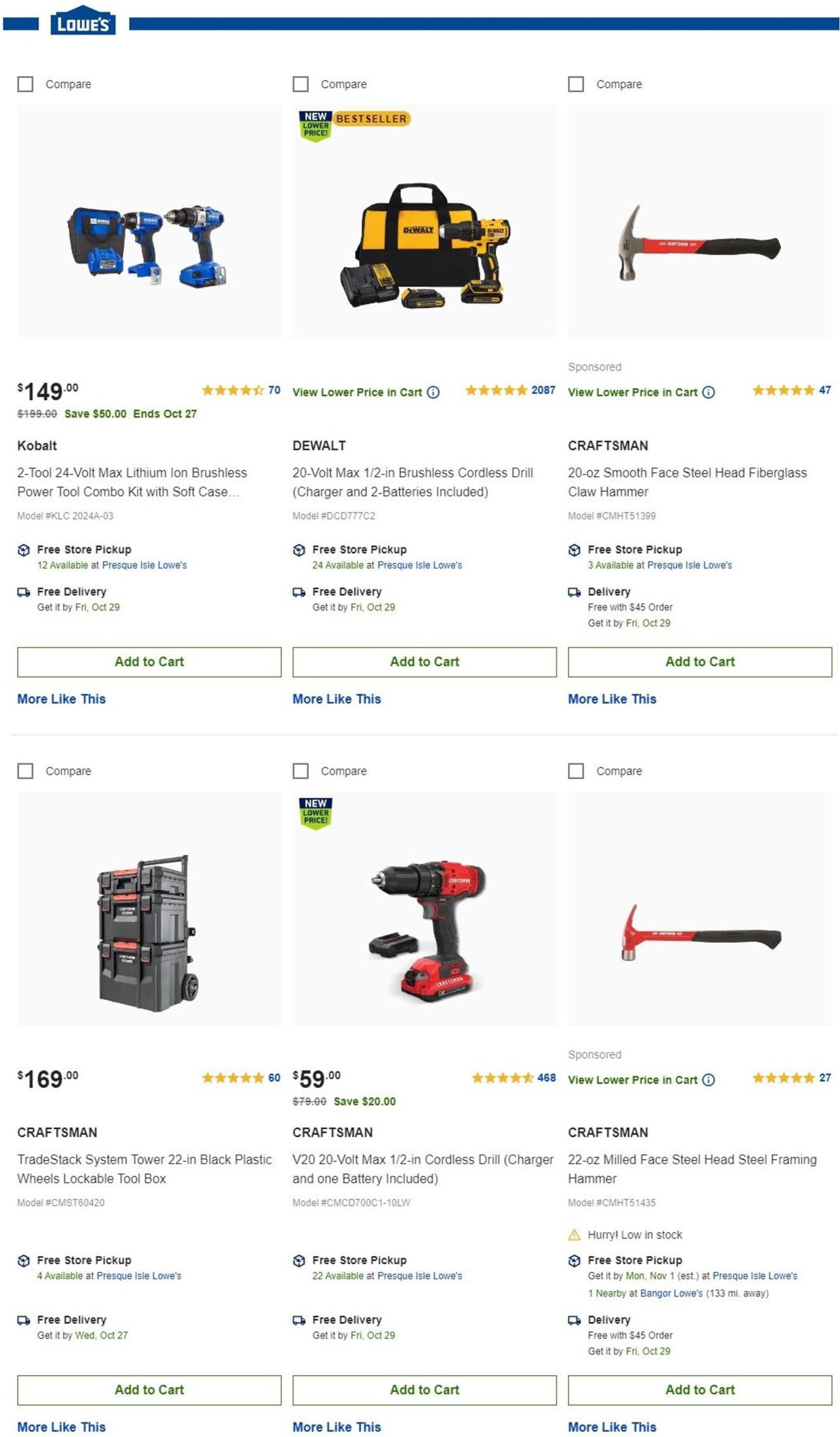 Catalogue Lowe's from 10/25/2021