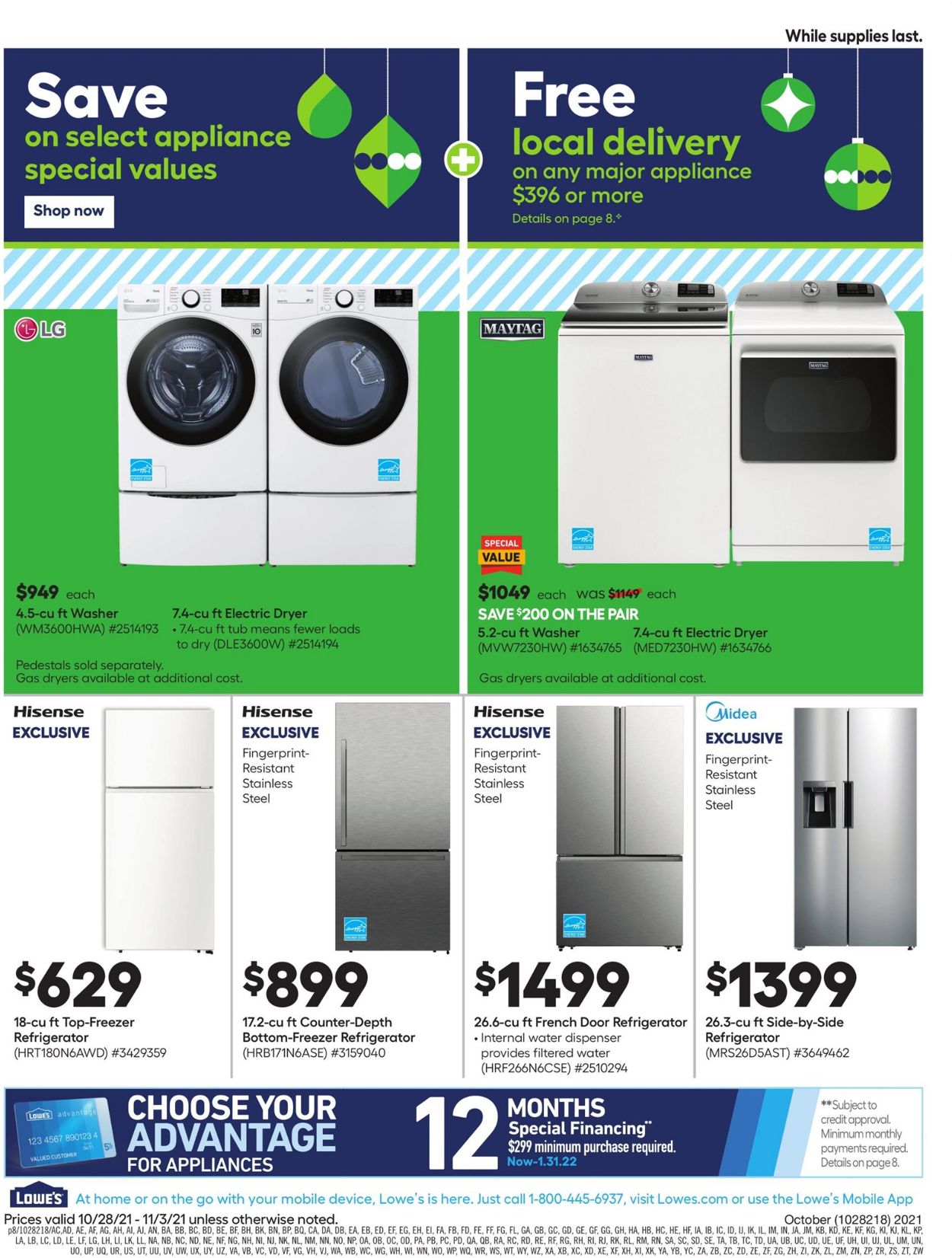 Catalogue Lowe's HOLIDAY 2021 from 10/28/2021