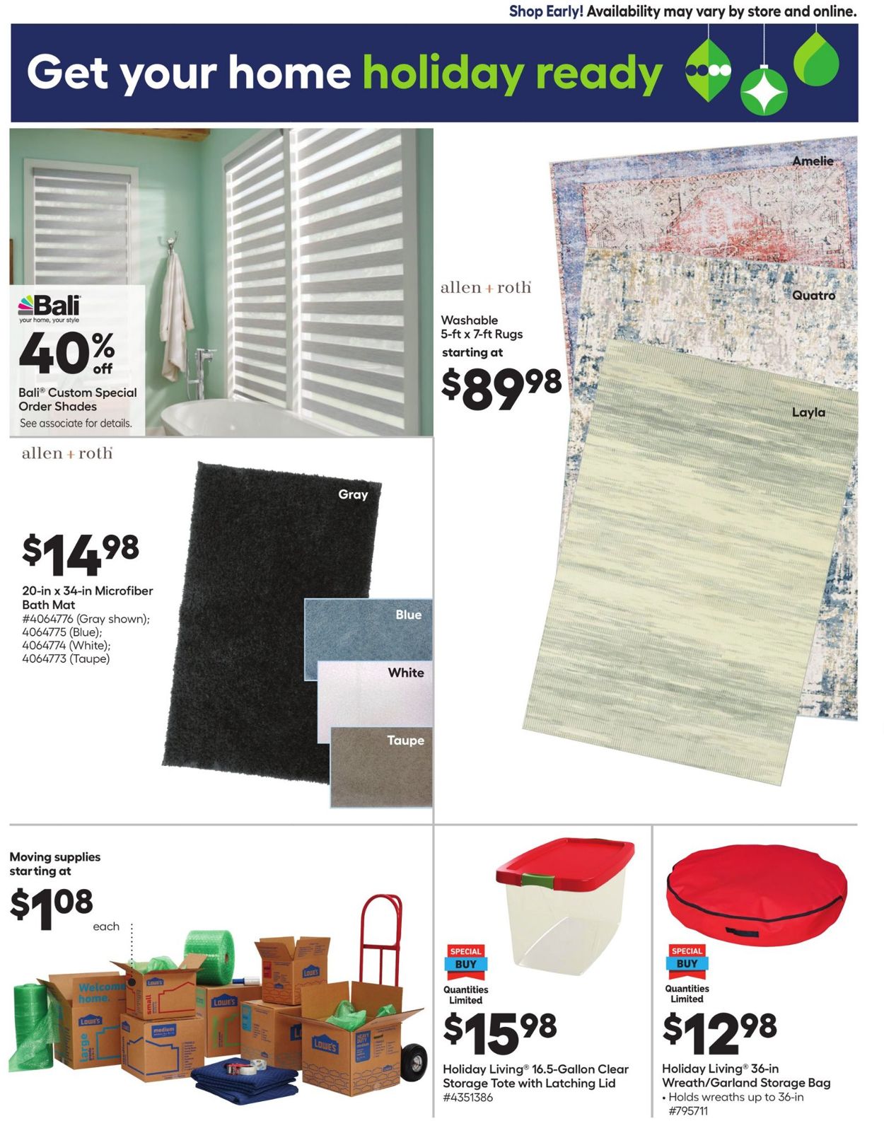 Catalogue Lowe's HOLIDAY 2021 from 11/04/2021