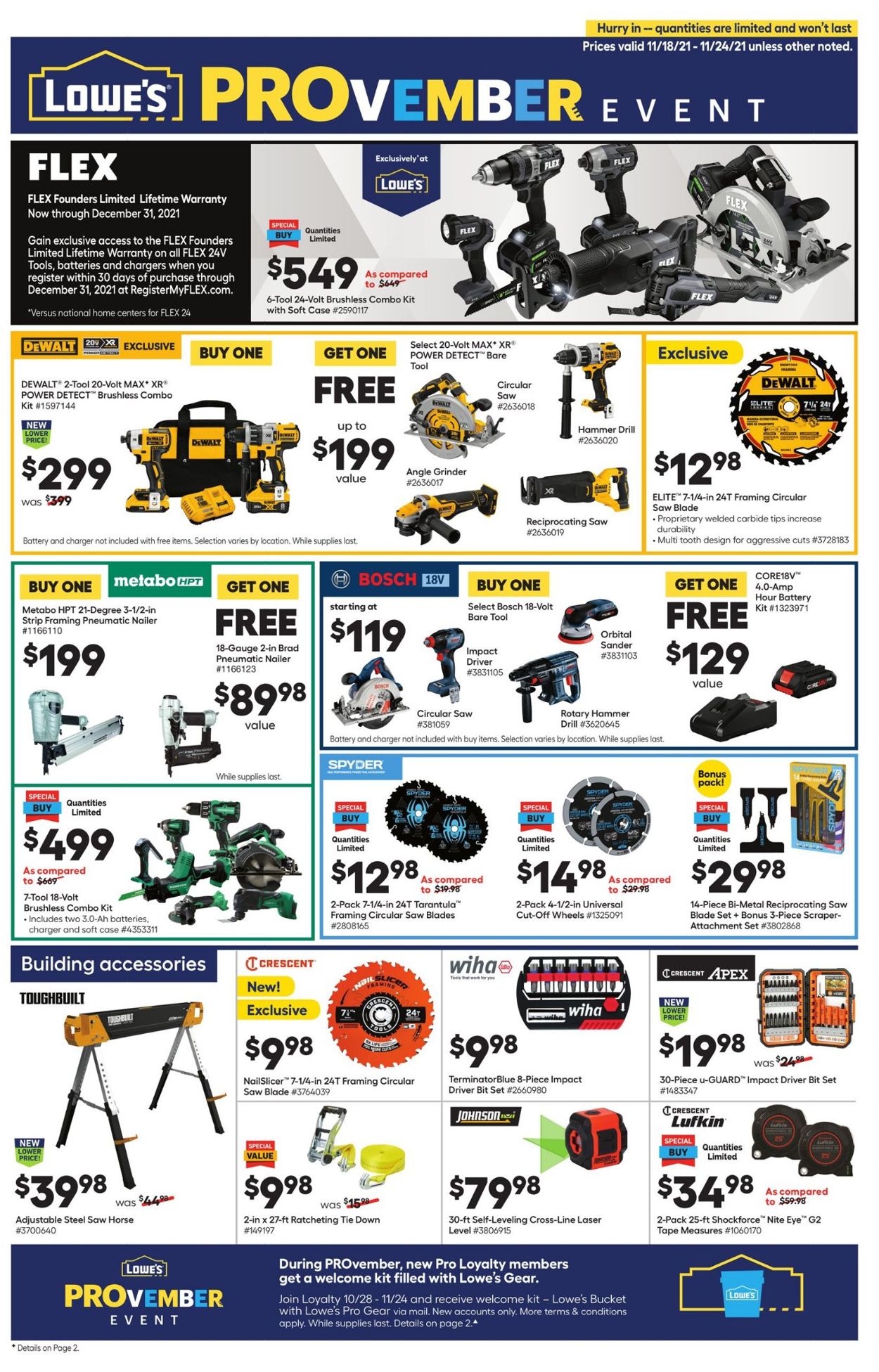Catalogue Lowe's from 11/18/2021