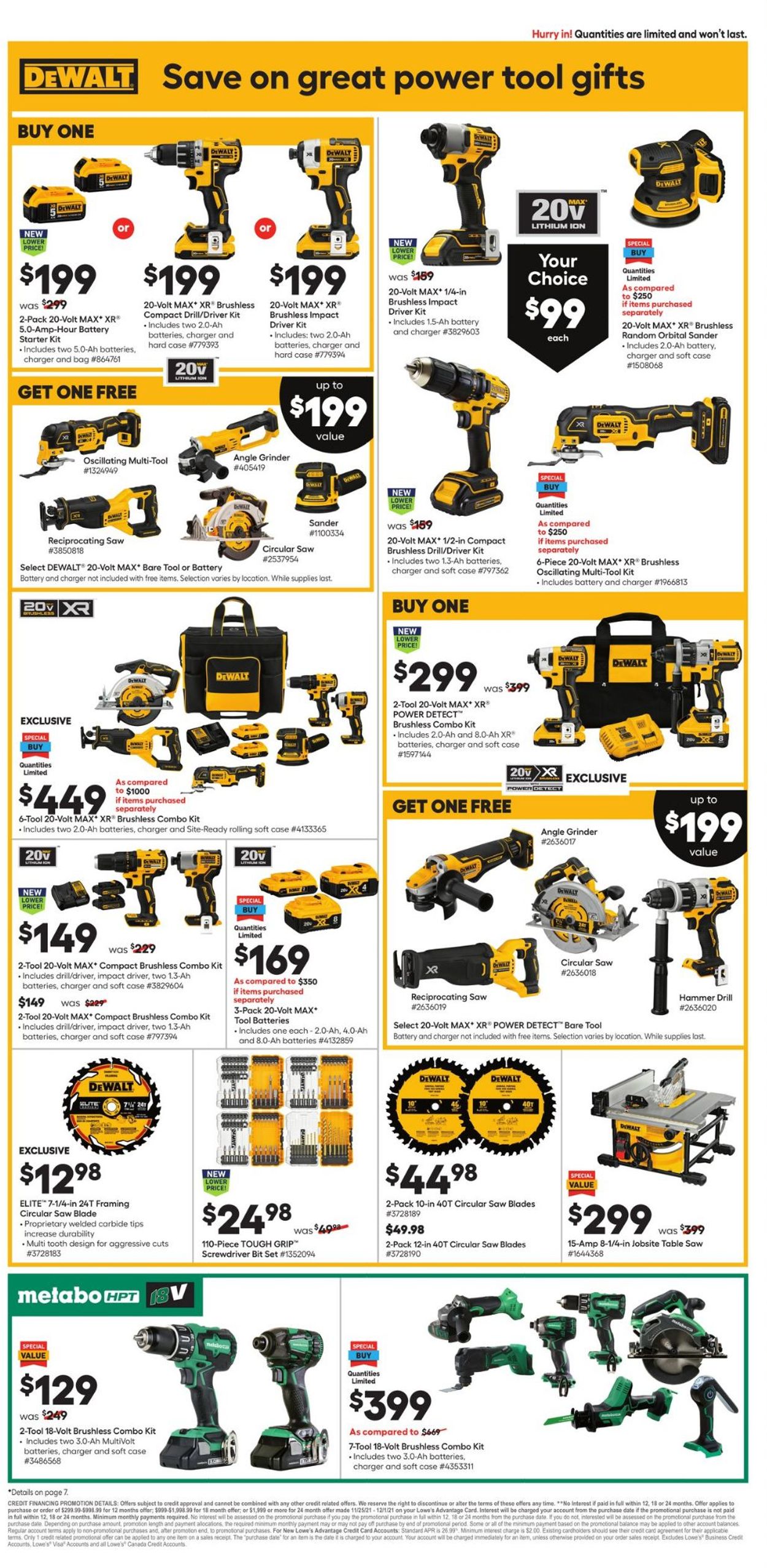 Catalogue Lowe's BLACK FRIDAY WEEK 2021 from 11/25/2021