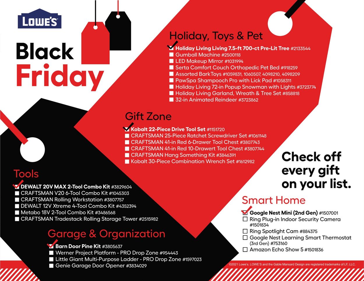 Catalogue Lowe's BLACK FRIDAY 2021 from 11/18/2021