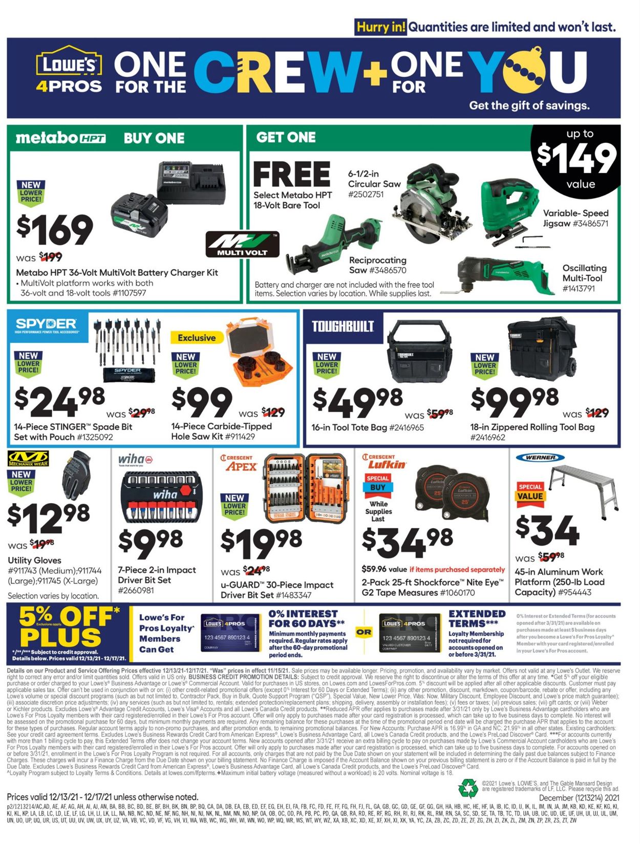 Catalogue Lowe's from 12/13/2021