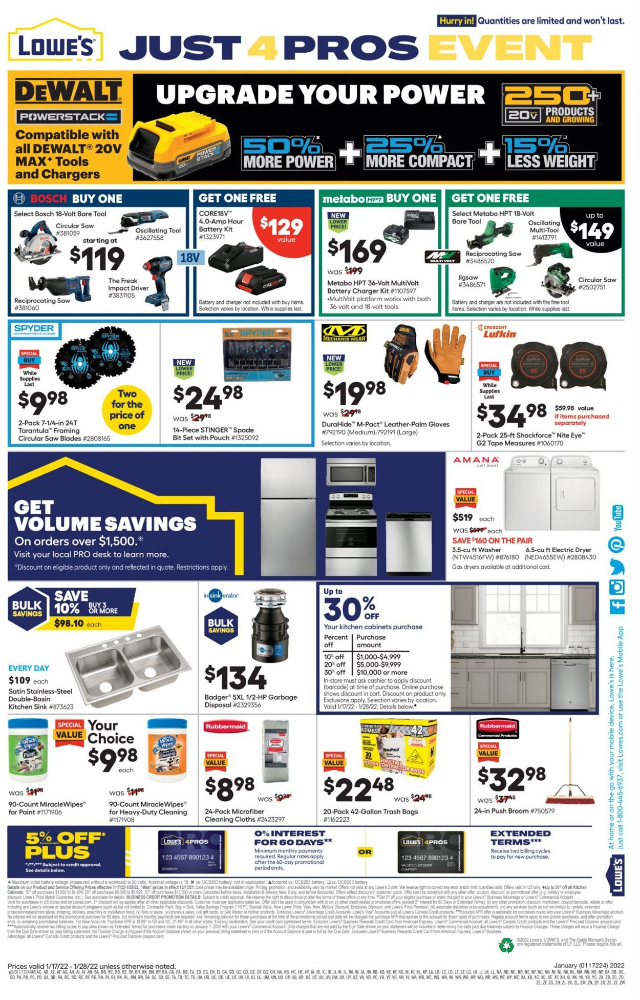 Catalogue Lowe's from 01/17/2022