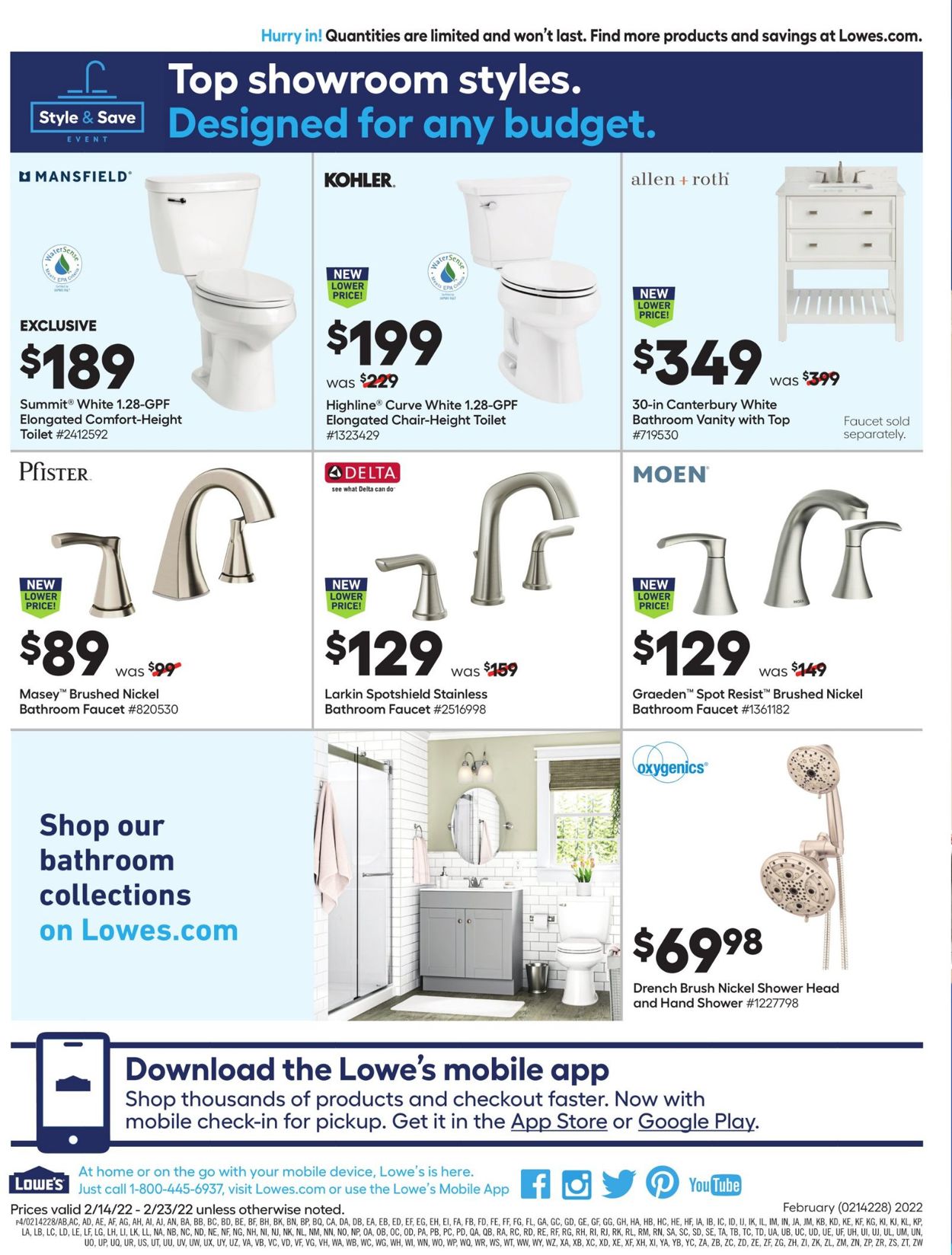 Catalogue Lowe's from 02/14/2022