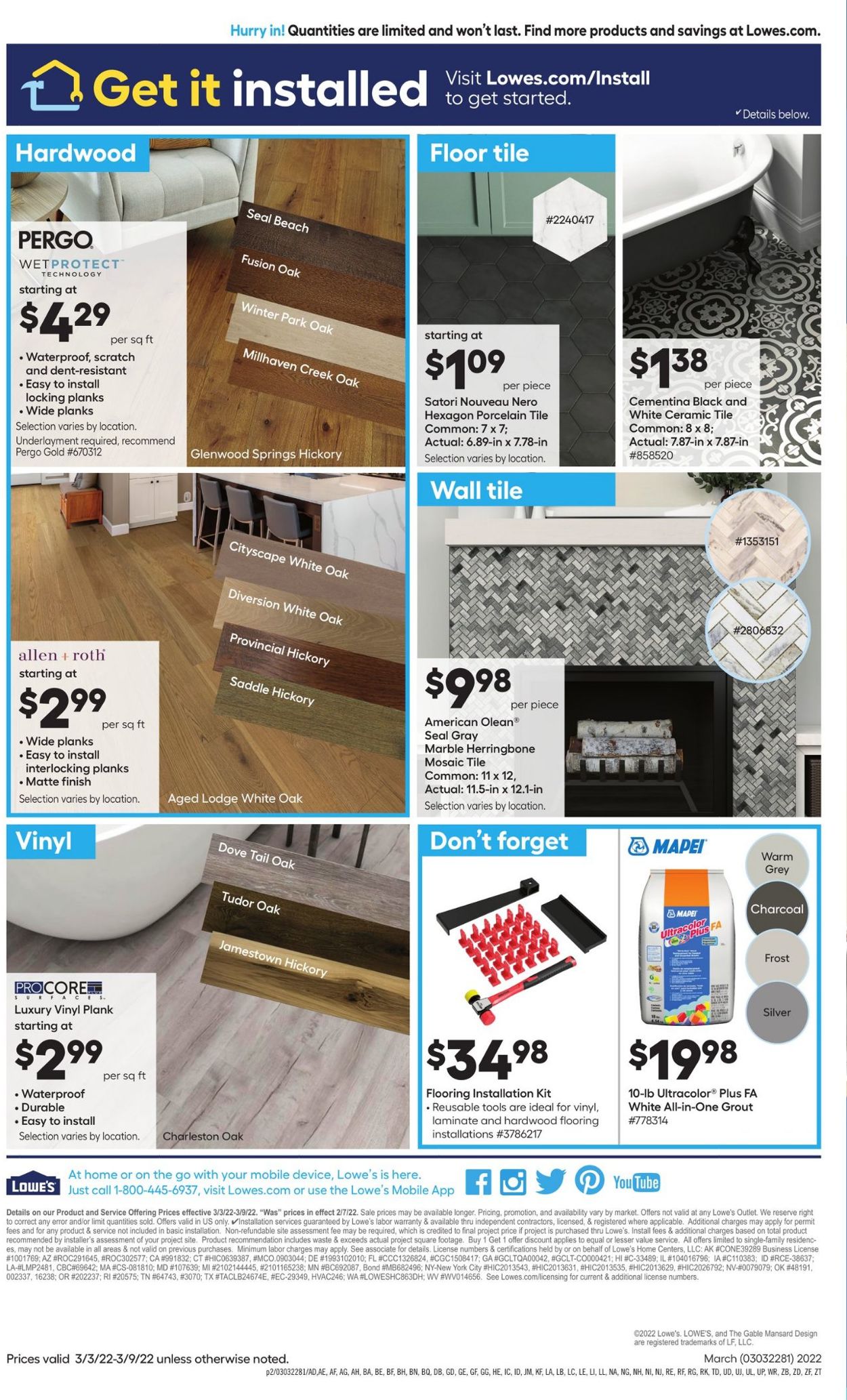 Catalogue Lowe's from 03/03/2022